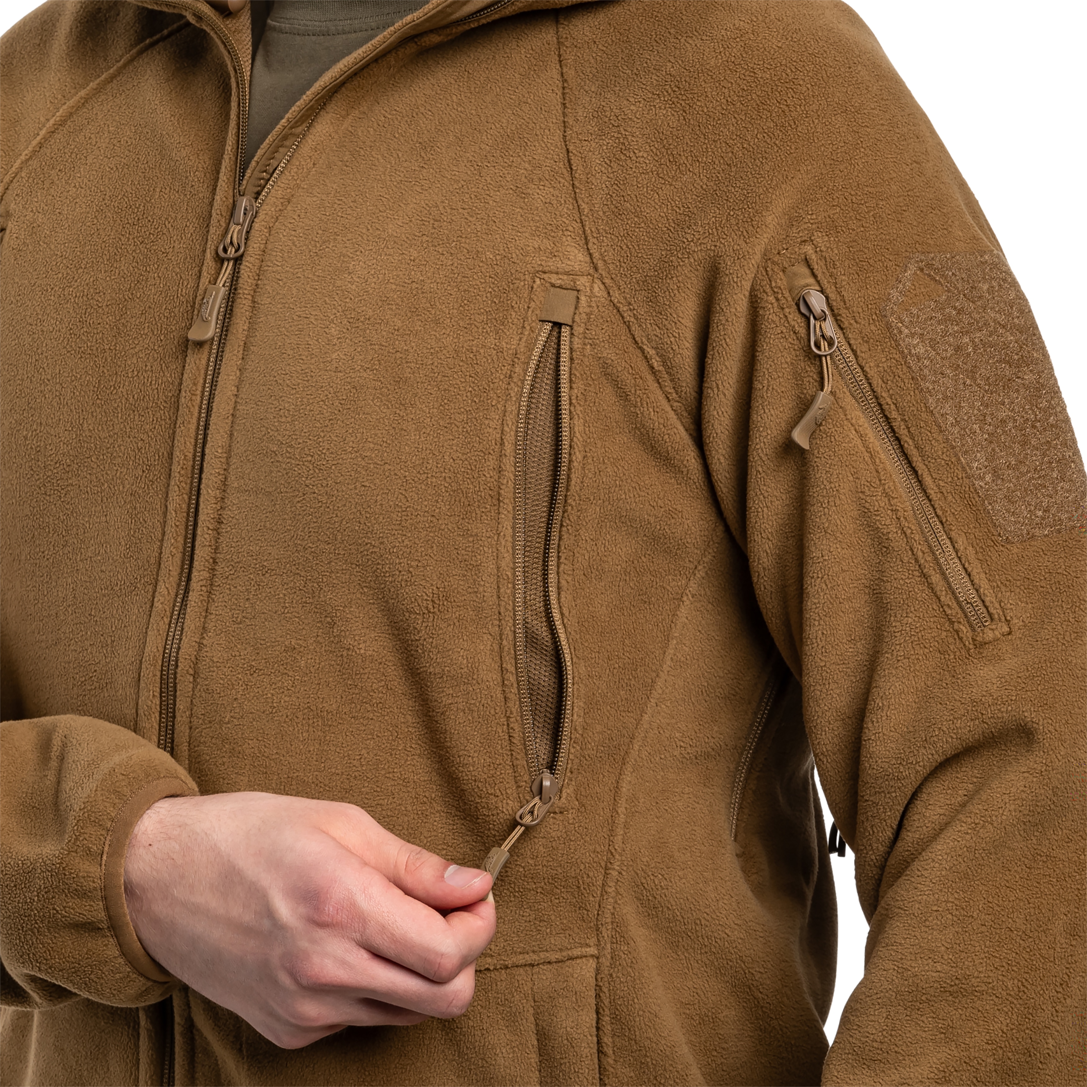 Helikon Patriot Mk2 Hybrid Fleece polár pulóver - Coyote