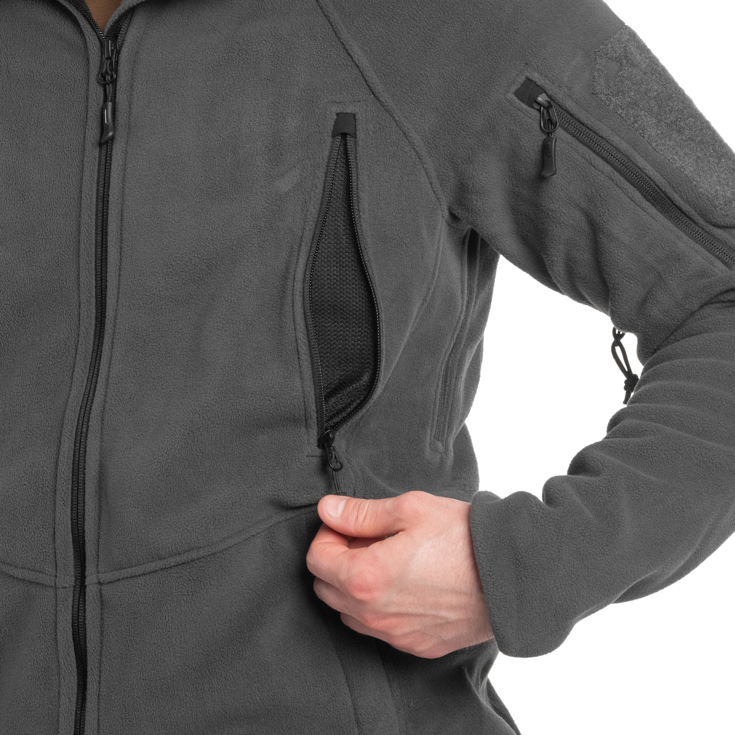 Helikon Patriot Mk2 Hybrid Fleece polár pulóver - Shadow Grey/Black