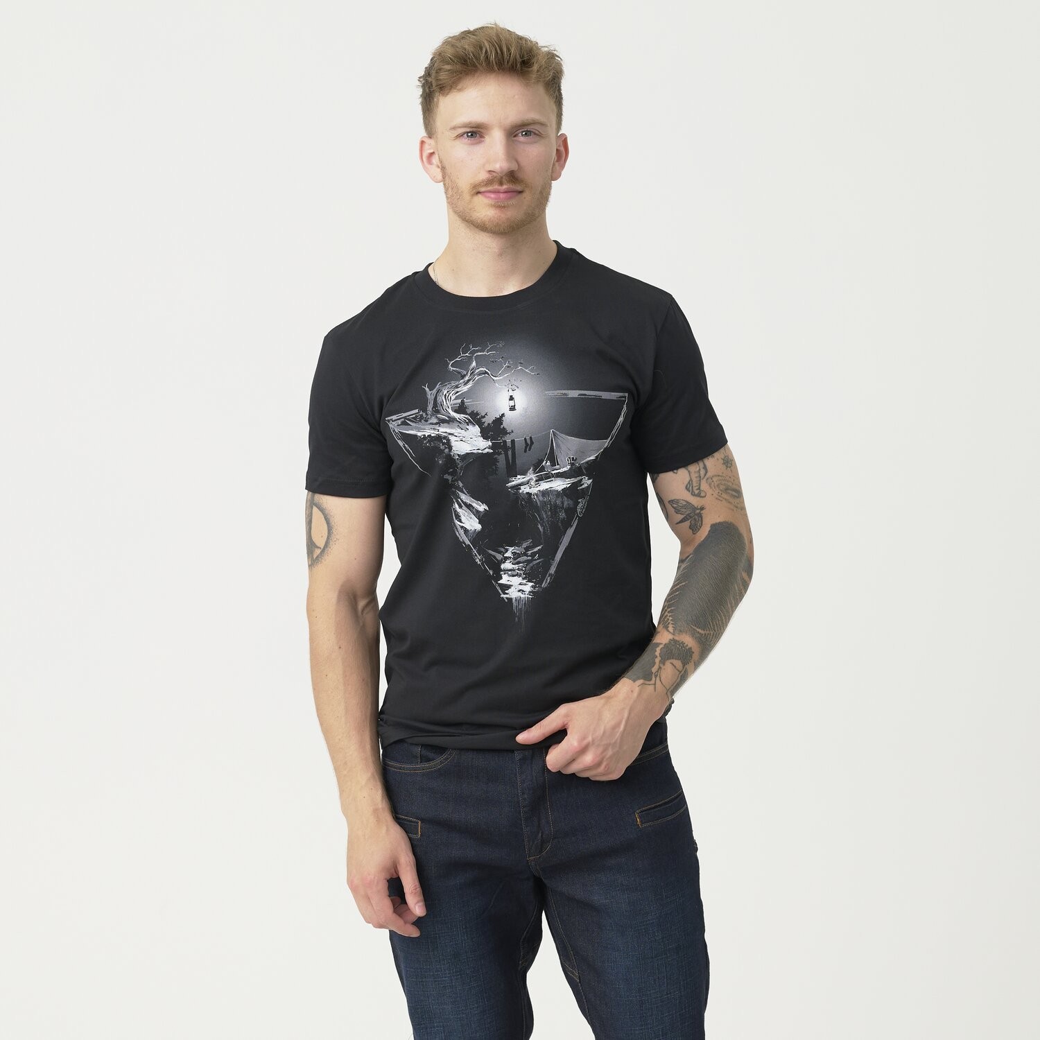 Helikon Night Valley T-shirt póló - Black