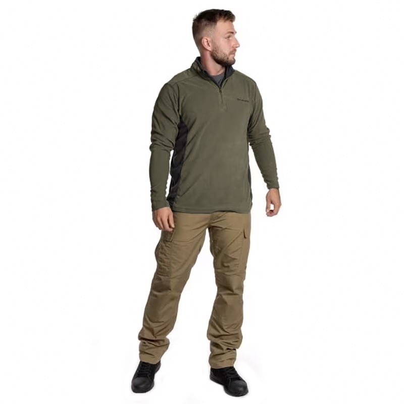 Columbia Klamath Range II Half Zip polár pulóver - Stone Green/Shark