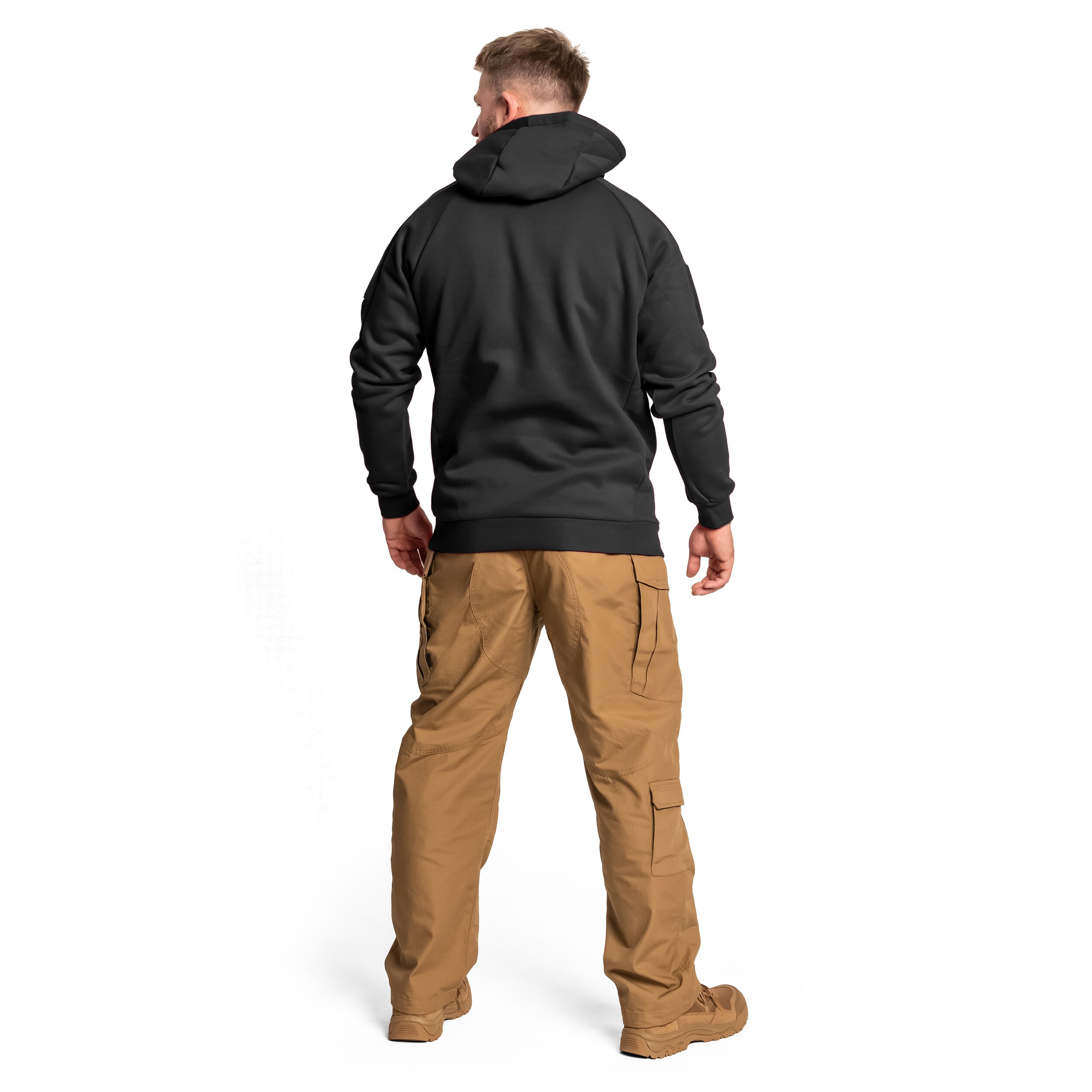 Helikon Urban Tactical Hoodie Lite Kangaroo pulóver - Black