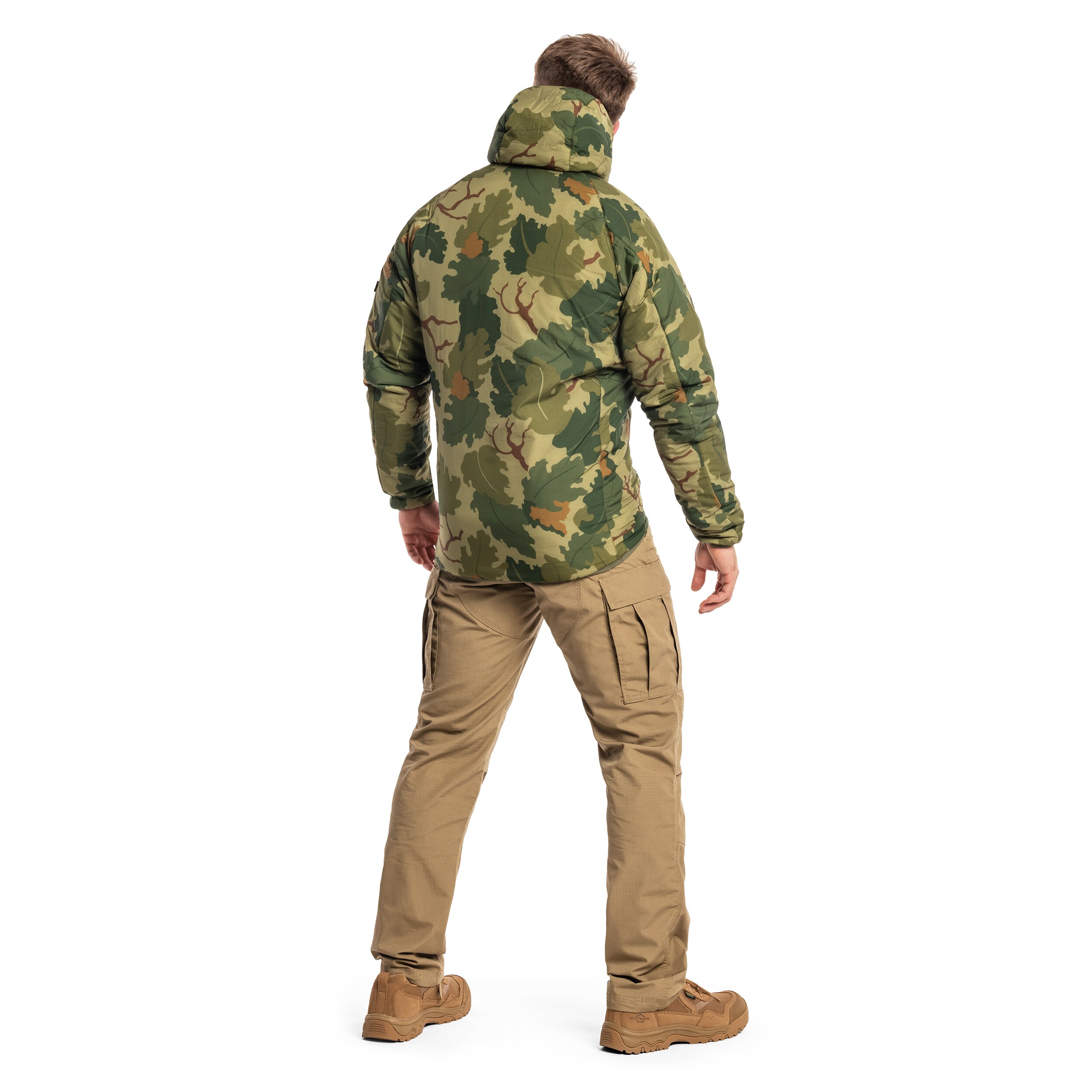 Helikon Wolfhound Hoodie kétoldalas kabát - Mitchell Camo Leaf/Mitchell Camo Clouds