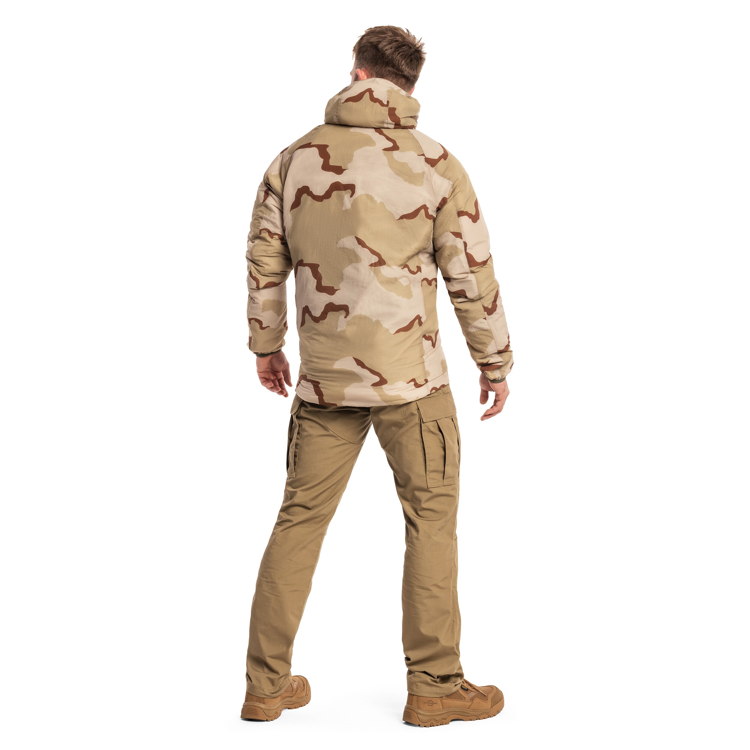 Helikon Wolfhound Hoodie kétoldalas kabát - Desert Night Camo/US Desert