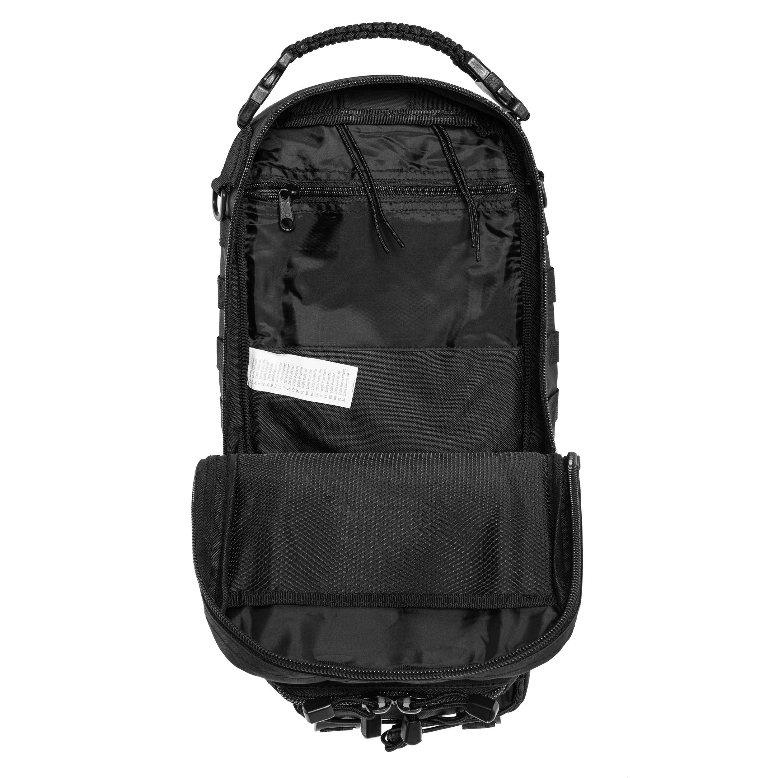 Mil-Tec One Strap Assault egyvállas hátizsák 25 l - Tactical Black