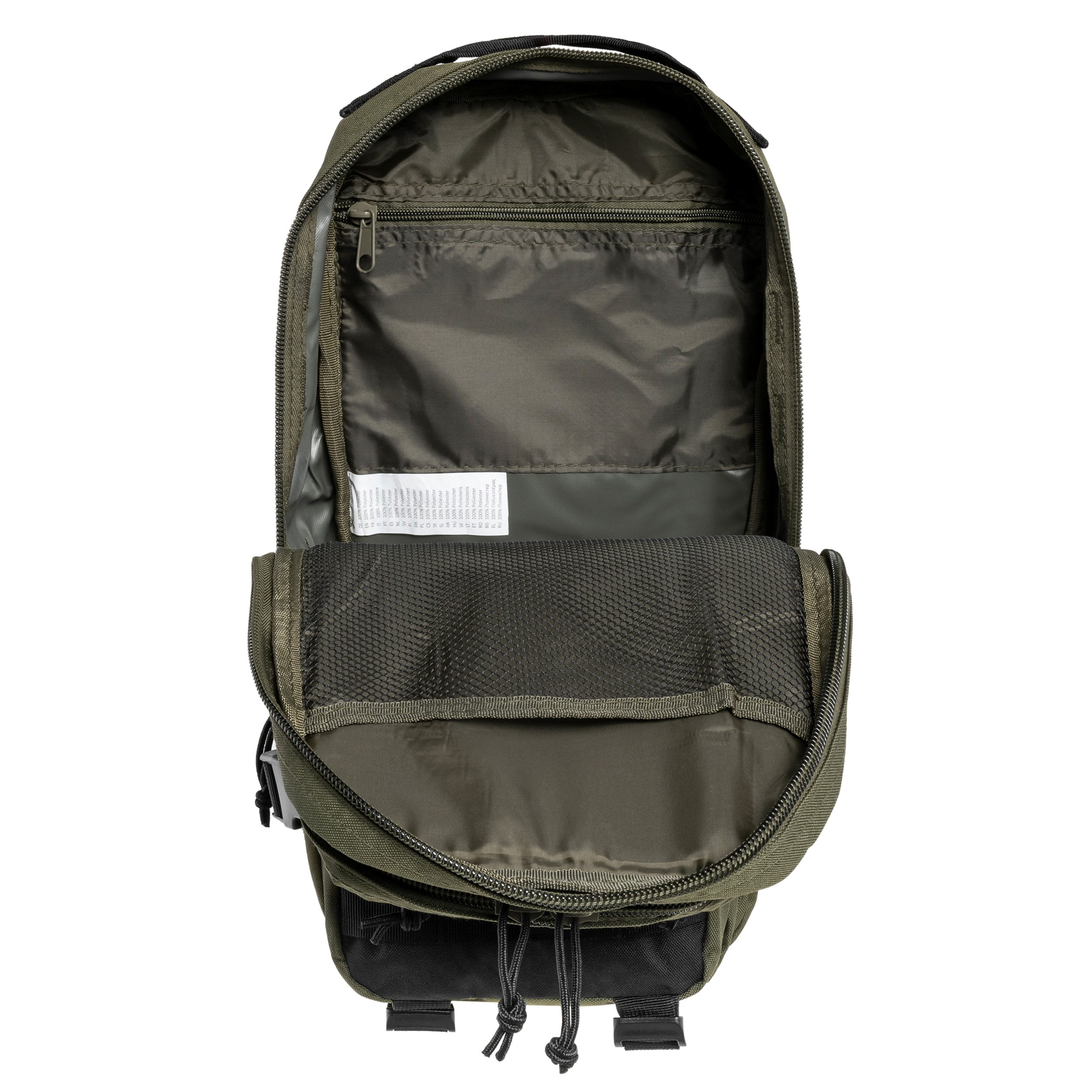 Mil-Tec Assault Pack Small hátizsák 20 l - Ranger Green/Black