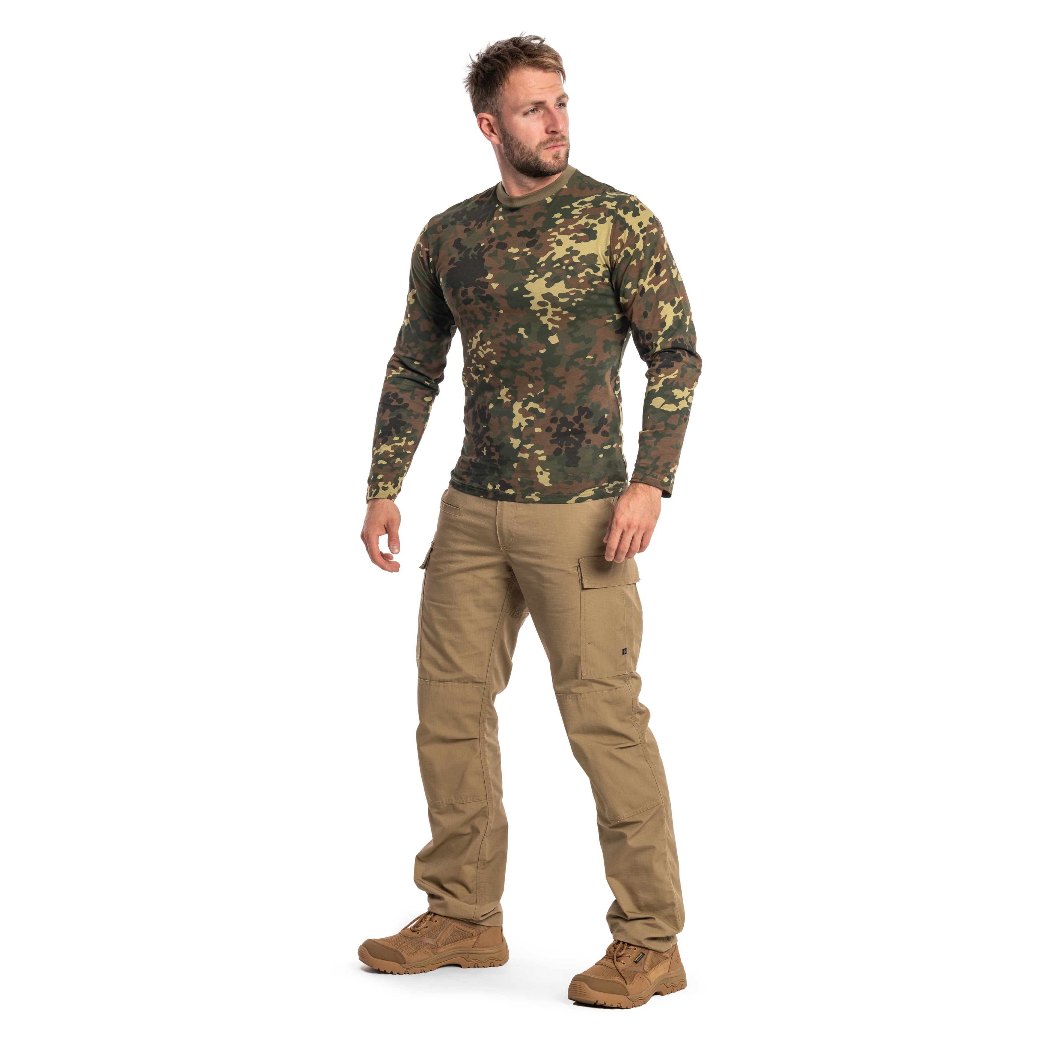 Mil-Tec Longsleeve hosszú ujjú póló - Flecktarn