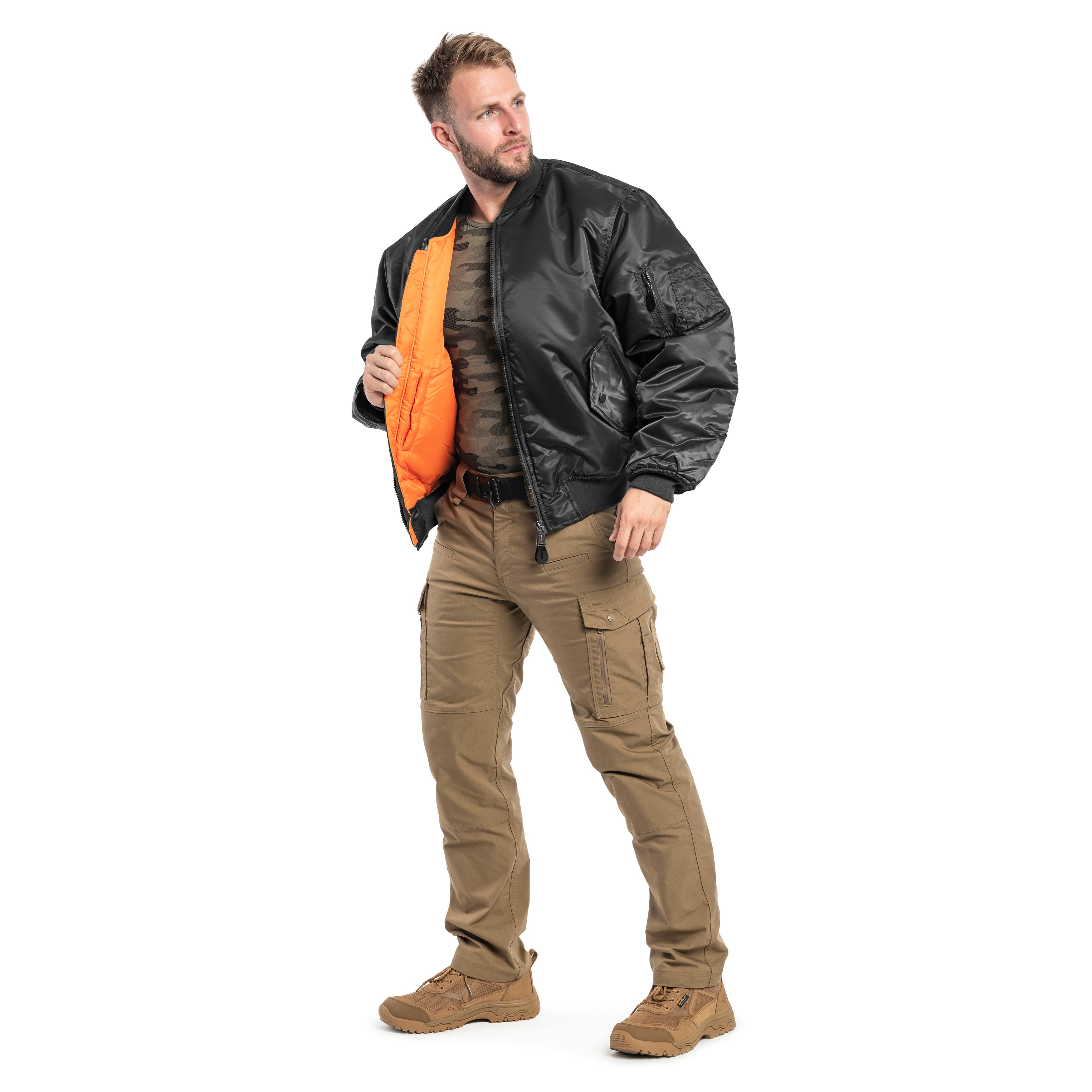 Mil-Tec MA-1 US Flight Jacket kabát - Black