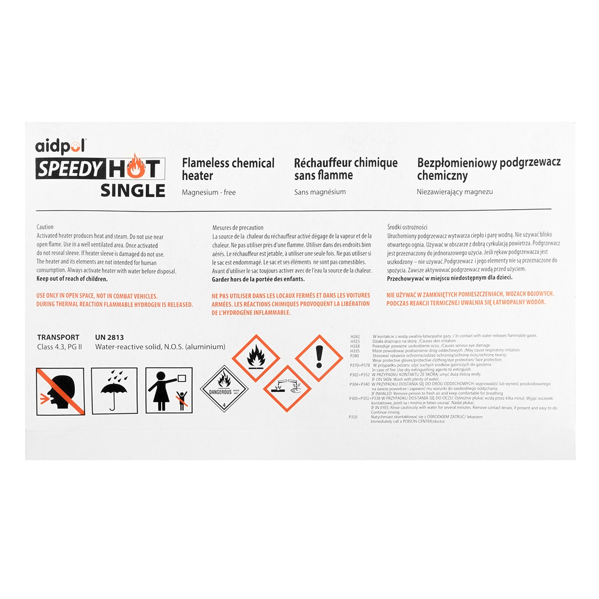 Aidpol Speedy Hot Single lángmentes ételmelegítő