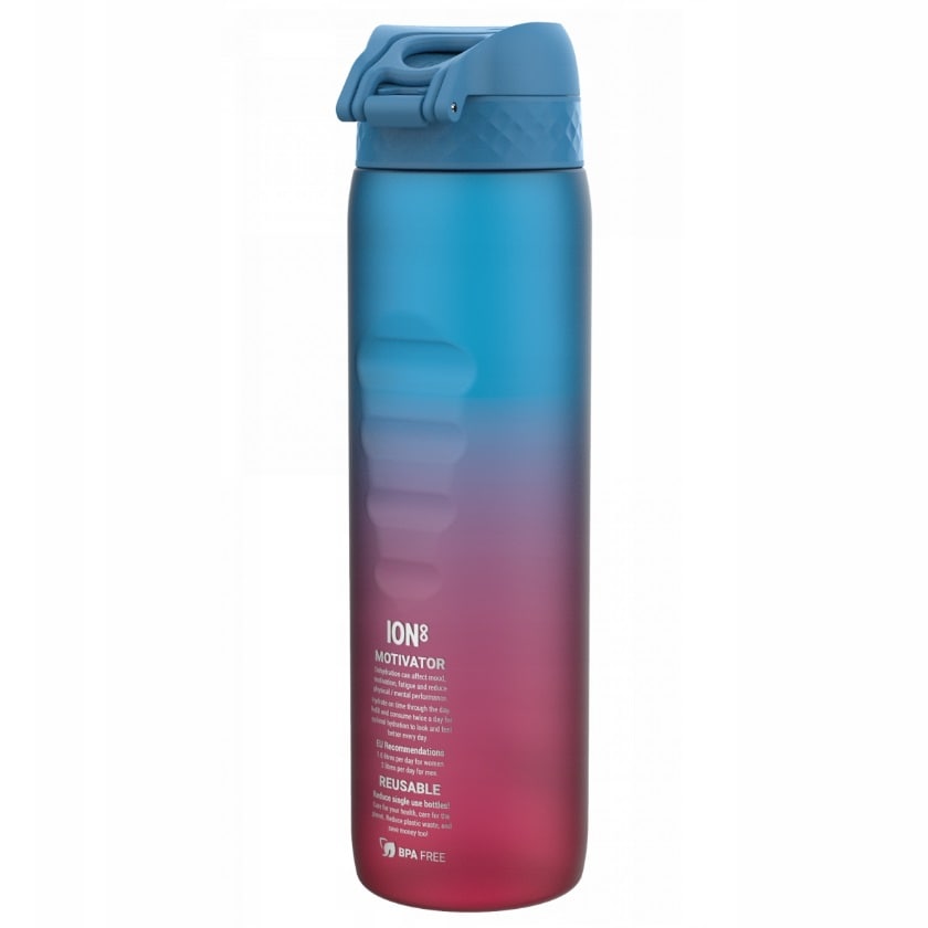 ION8 Recyclon kulacs 1,1 l - Motivational Blue & Pink