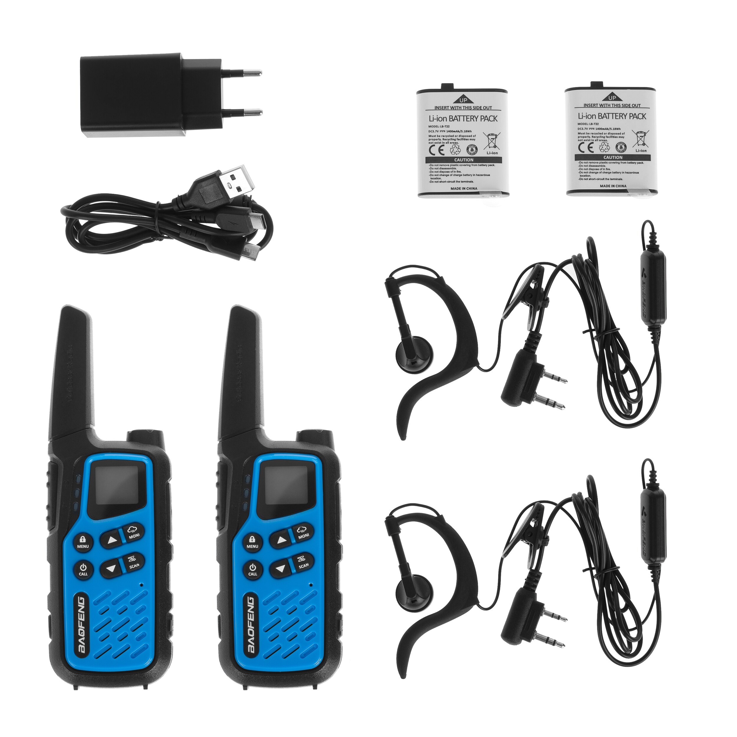 Baofeng BF-25E PMR rádiótelefon 2 db - Blue