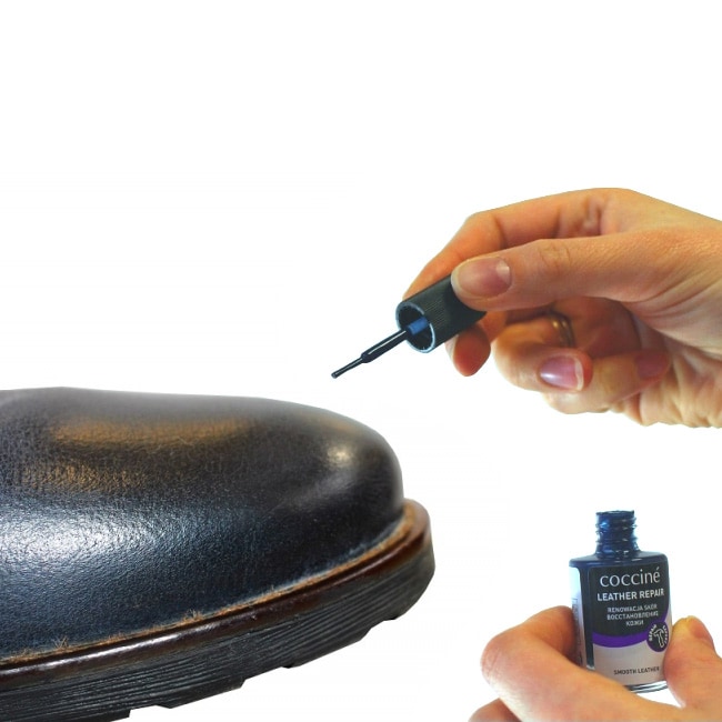 Coccine Leather Repair színfelújító festék sima bőrfelületekre 10 ml - fekete