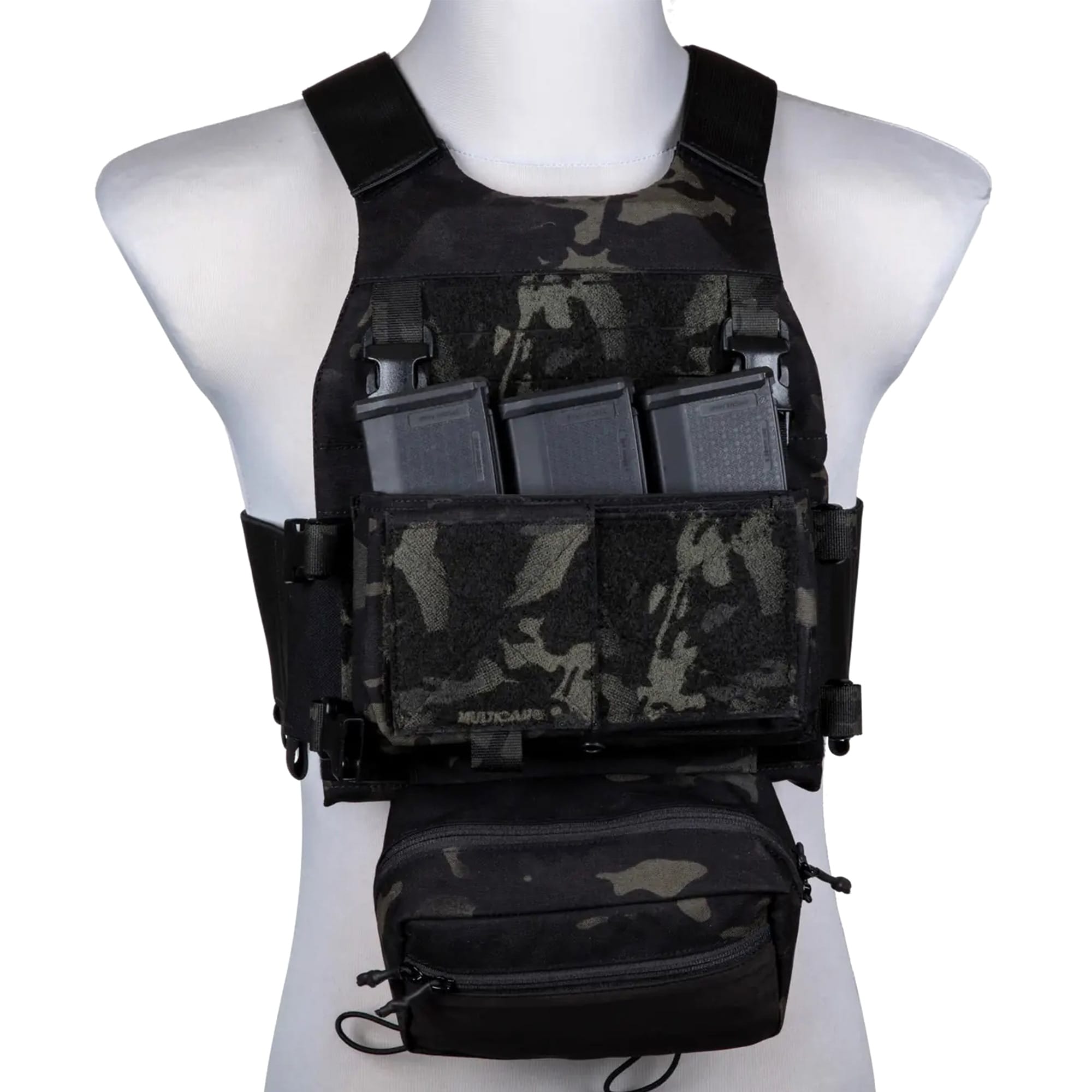 Emerson FCS taktikai mellény MK Chest Rig panellel - MultiCam Black