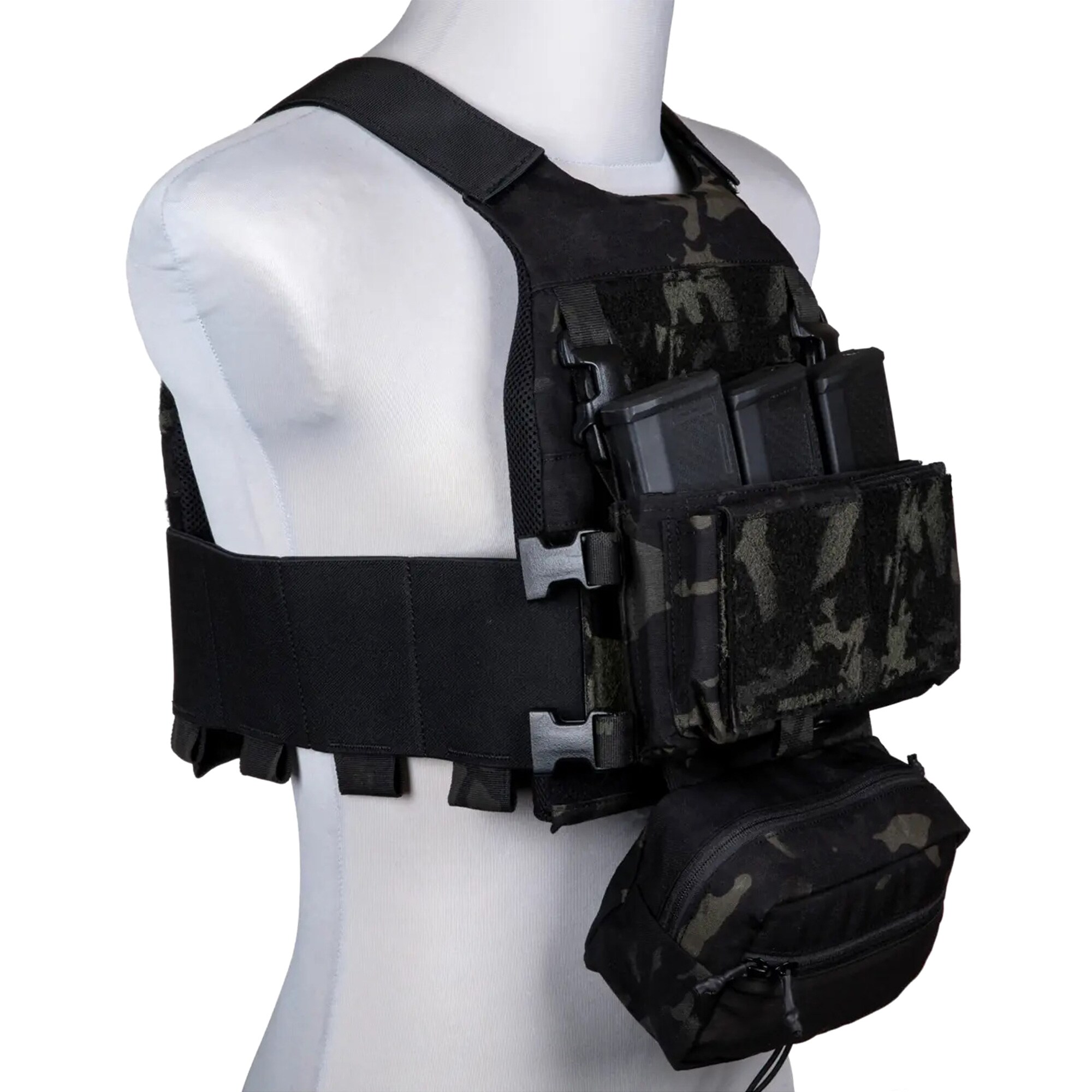 Emerson FCS taktikai mellény MK Chest Rig panellel - MultiCam Black