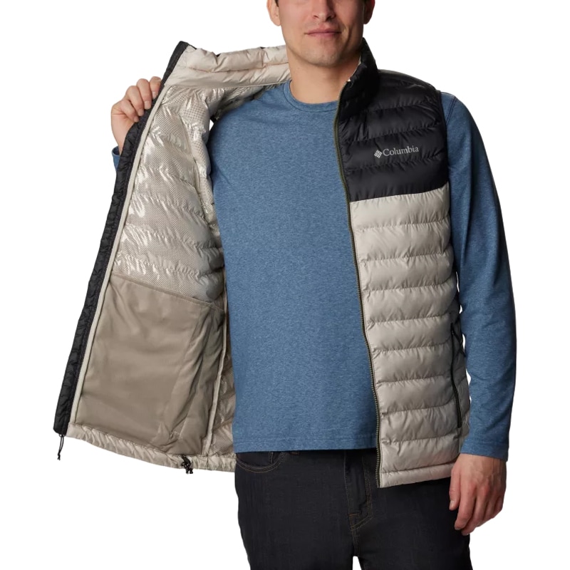 Columbia Powder Lite Vest ujjatlan kabát - Dark Stone/Shark