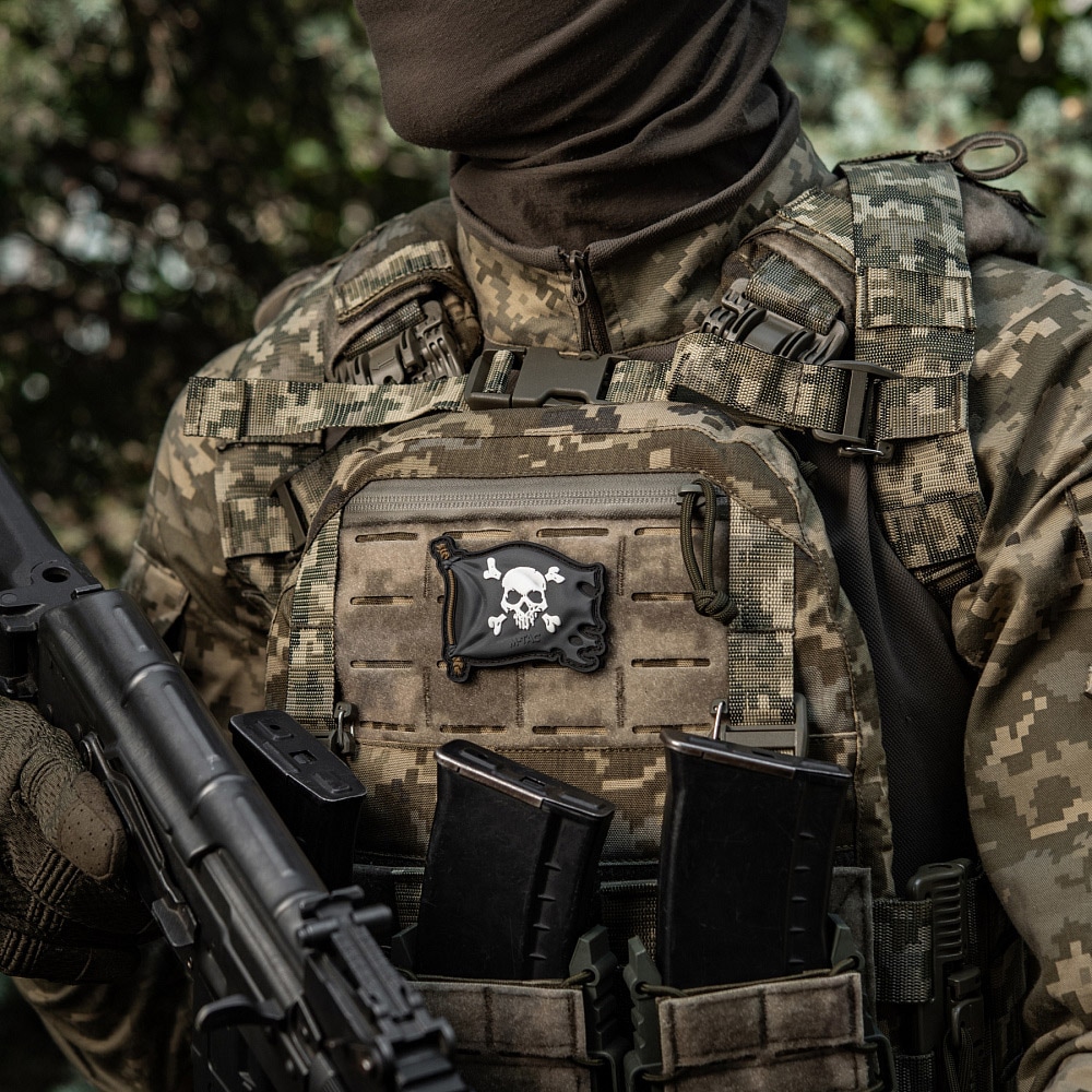 M-Tac Jolly Roger 3D PVC felvarró - Black