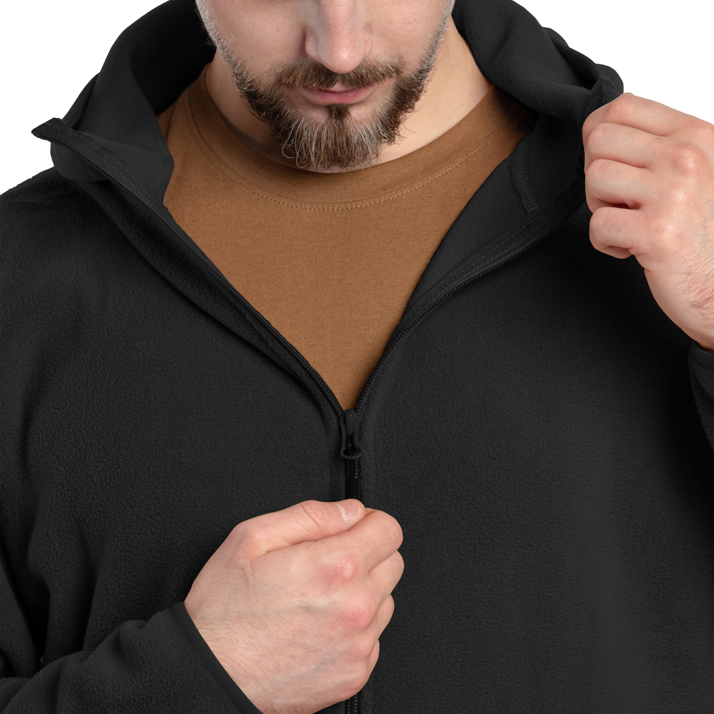 MFH Tactical polár pulóver - Black