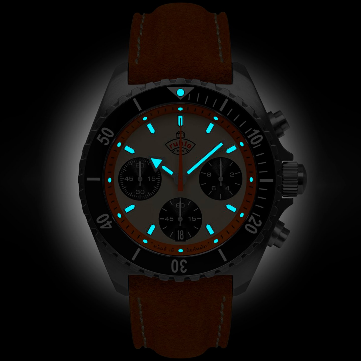 Ruhla 1929 Glasbach Cup 4970-1 Quartz óra