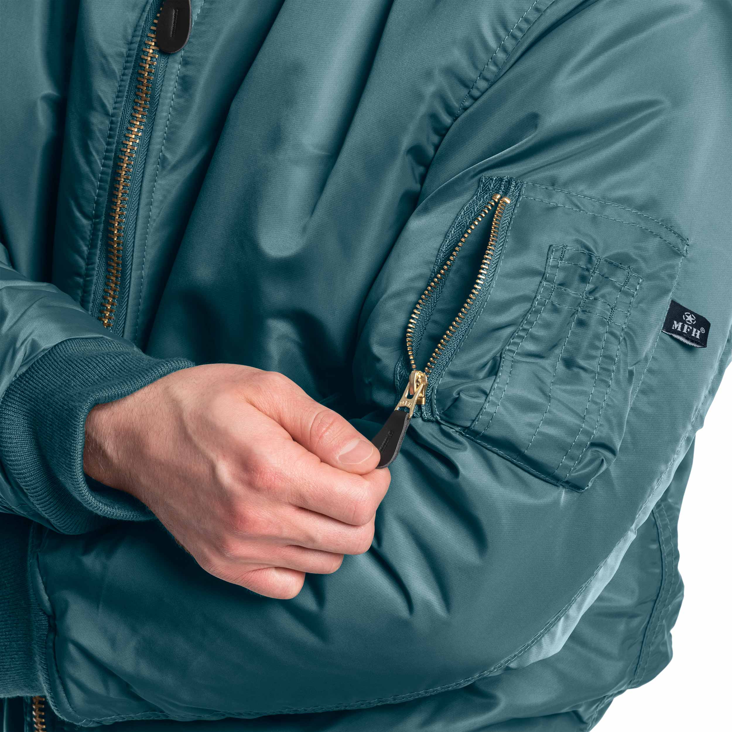 MFH MA-1 US Flight Jacket kabát - Blue