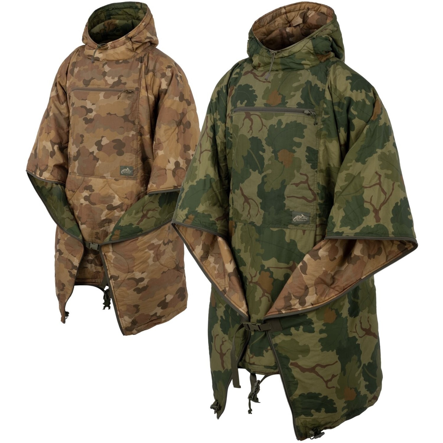 Helikon Swagman Roll kétoldalas poncsó hálózsák funkcióval - Mitchell Camo Leaf/Mitchell Camo Clouds