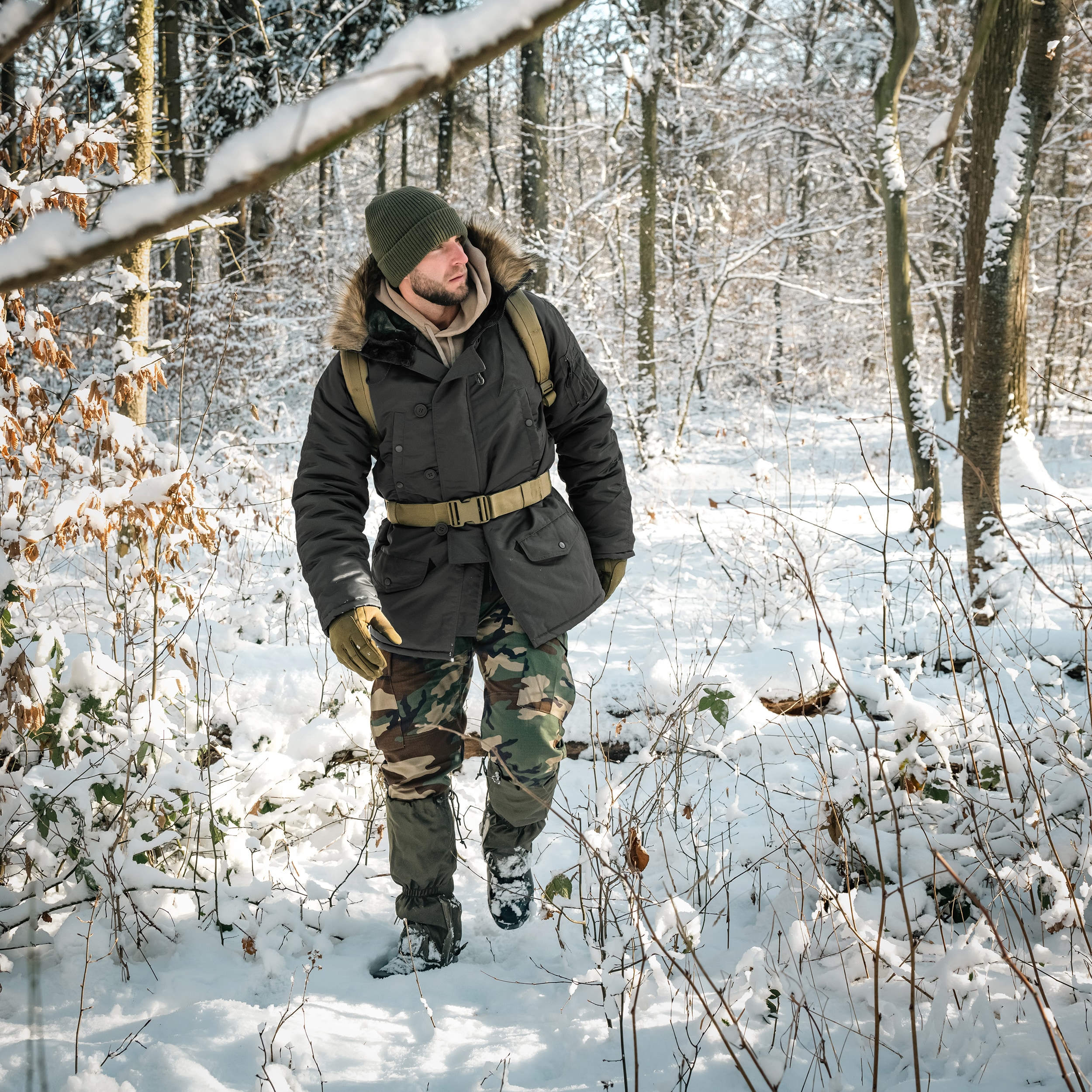 Mil-Tec N3B Parka kabát - Black