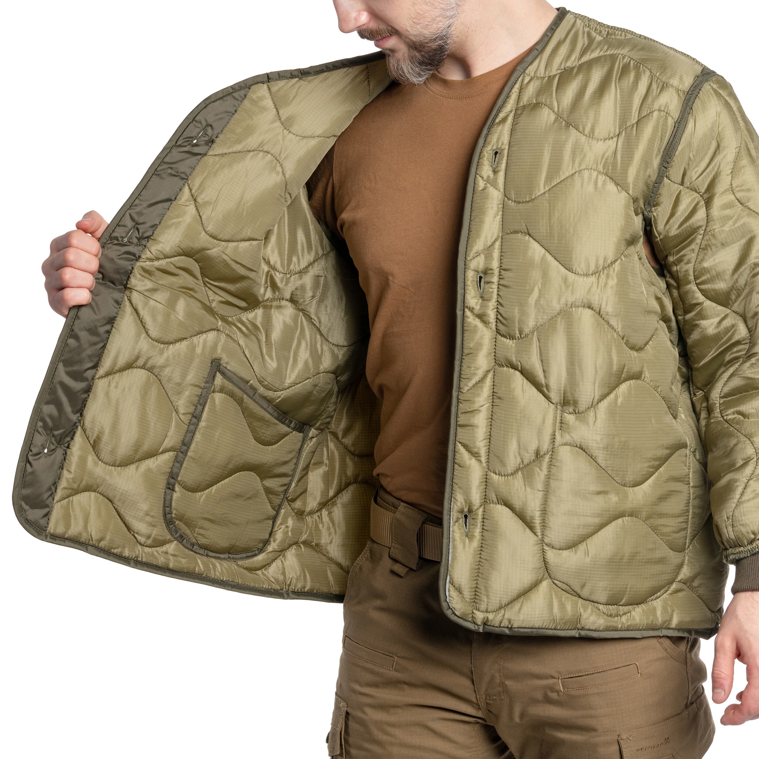 M65 Mil-Tec Teesar Field Jacket Liner kabátbélés - Olive