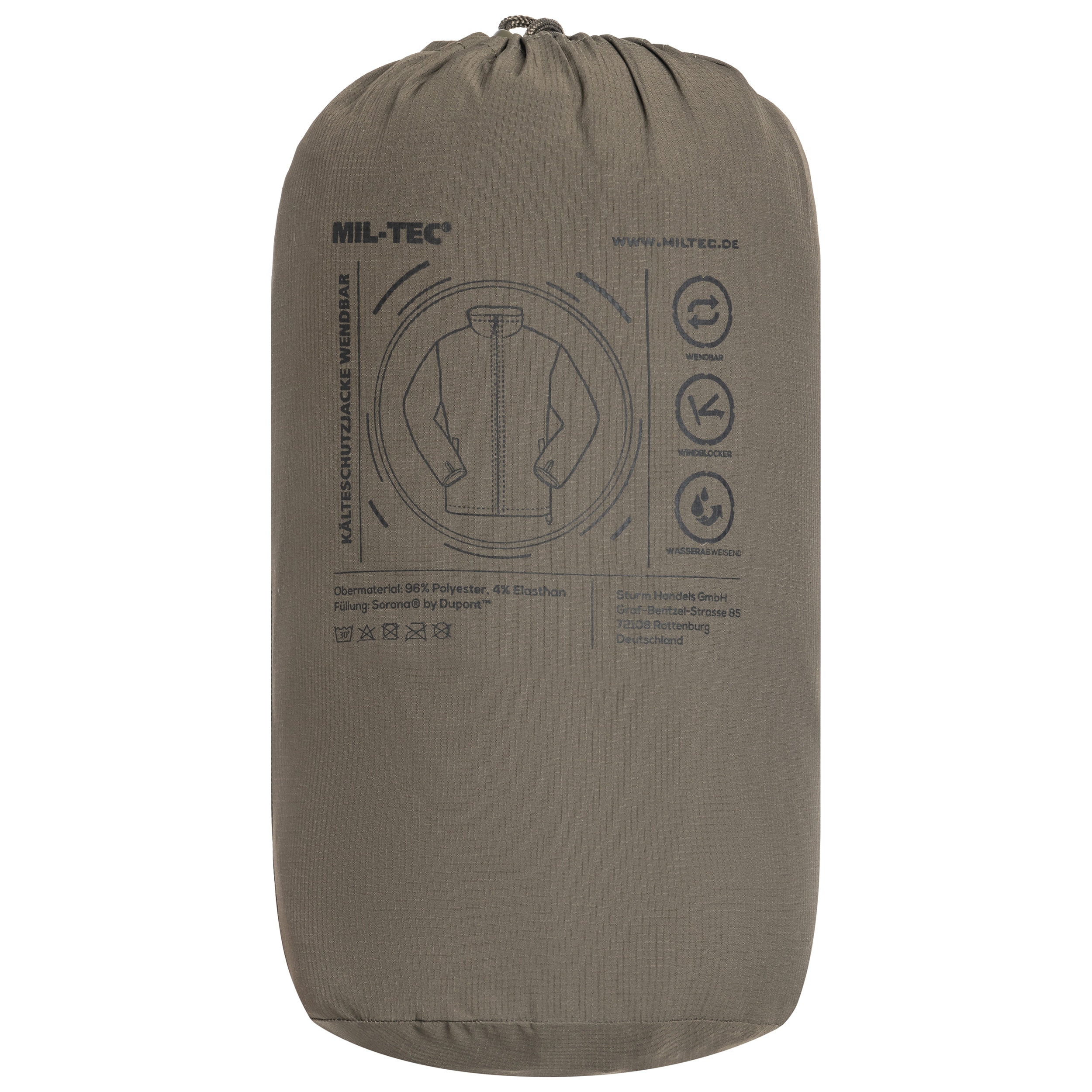 Mil-Tec Reversible kétoldalas kabát - Ranger Green/Black