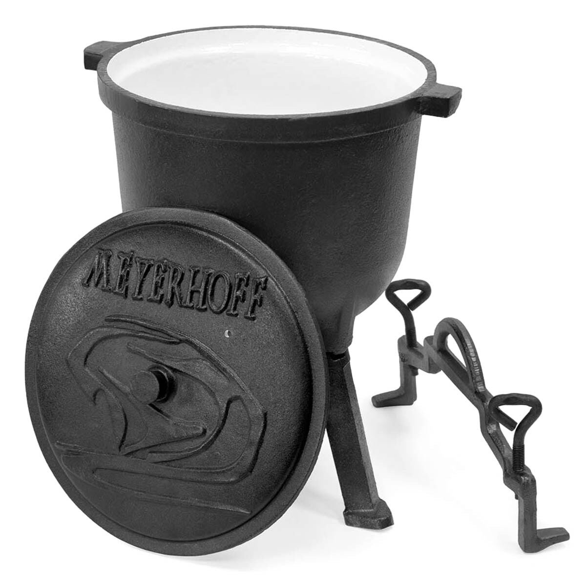Meyerhoff  szabadtéri tűz fölé való öntöttvas zománcozott bogrács 8 l