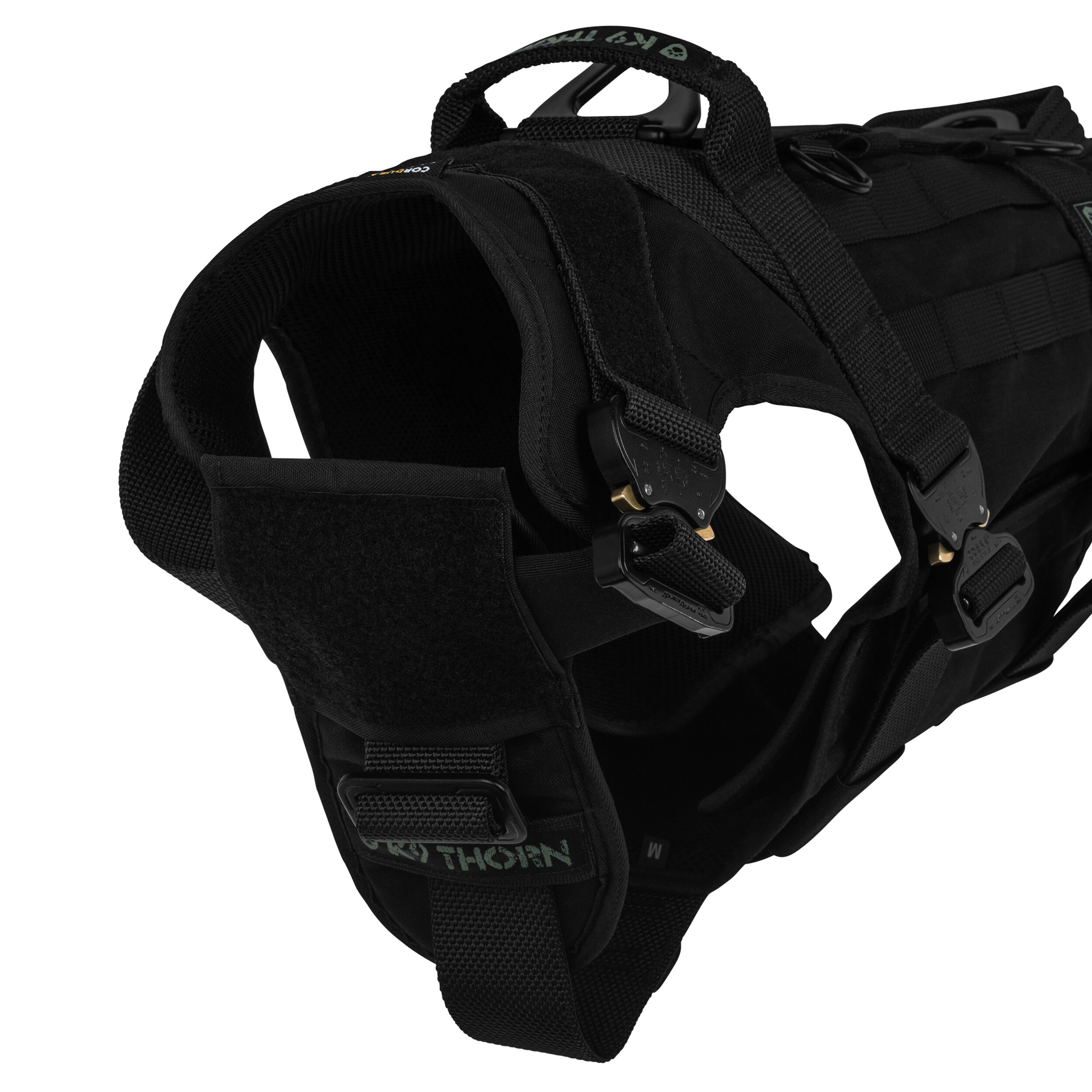 K9 Thorn Cordura taktikai kutya heveder - Fekete