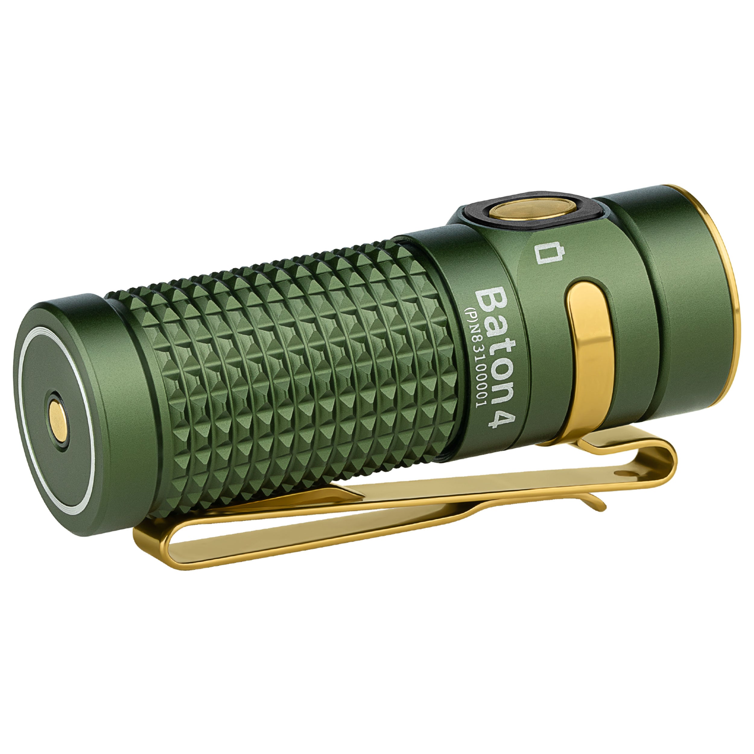Olight Baton 4 Premium Edition zseblámpa vezeték nélküli töltőtokkal OD Green - 1300 lumen