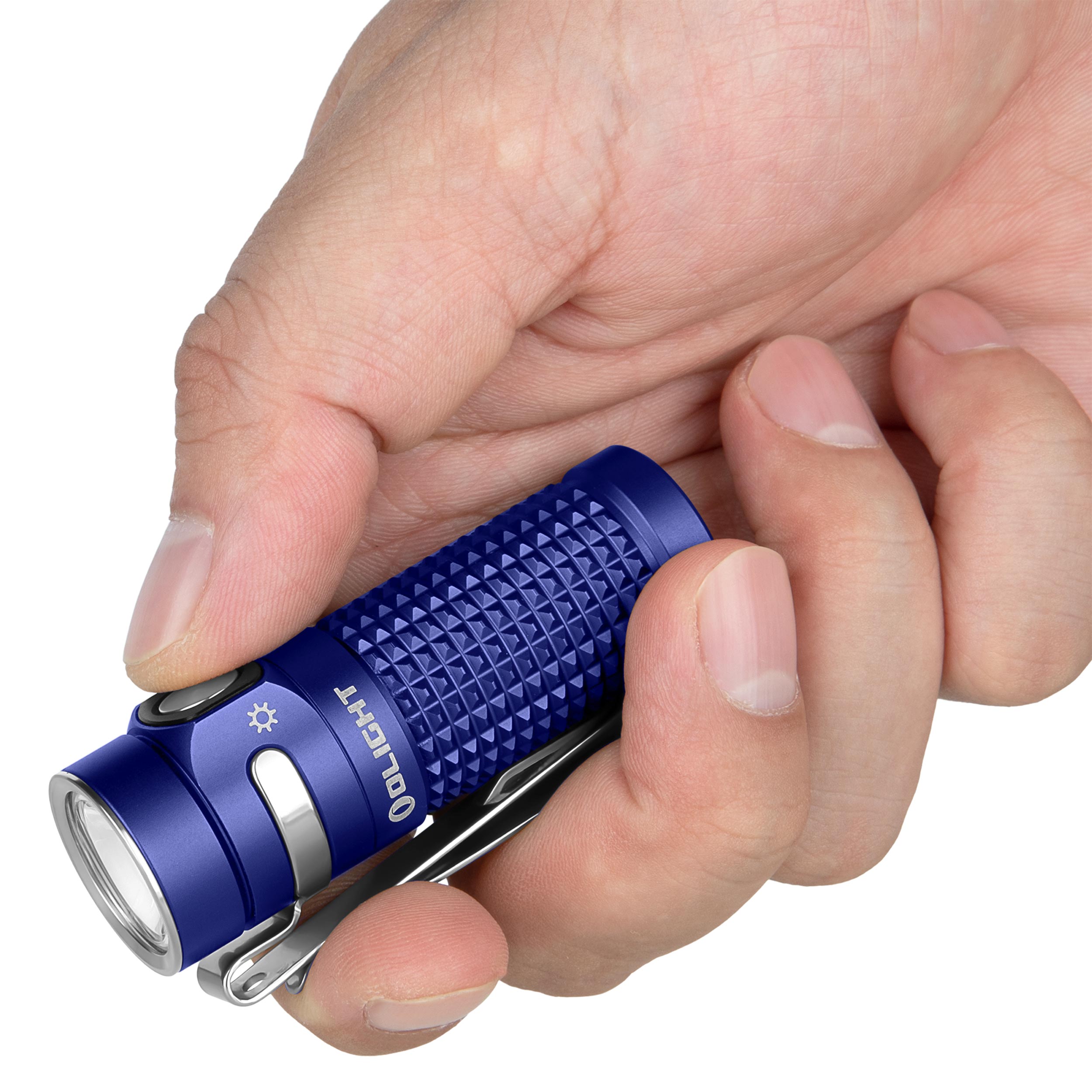 Olight Baton 4 Premium Edition zseblámpa vezeték nélküli töltőtokkal Regal Blue - 1300 lumen