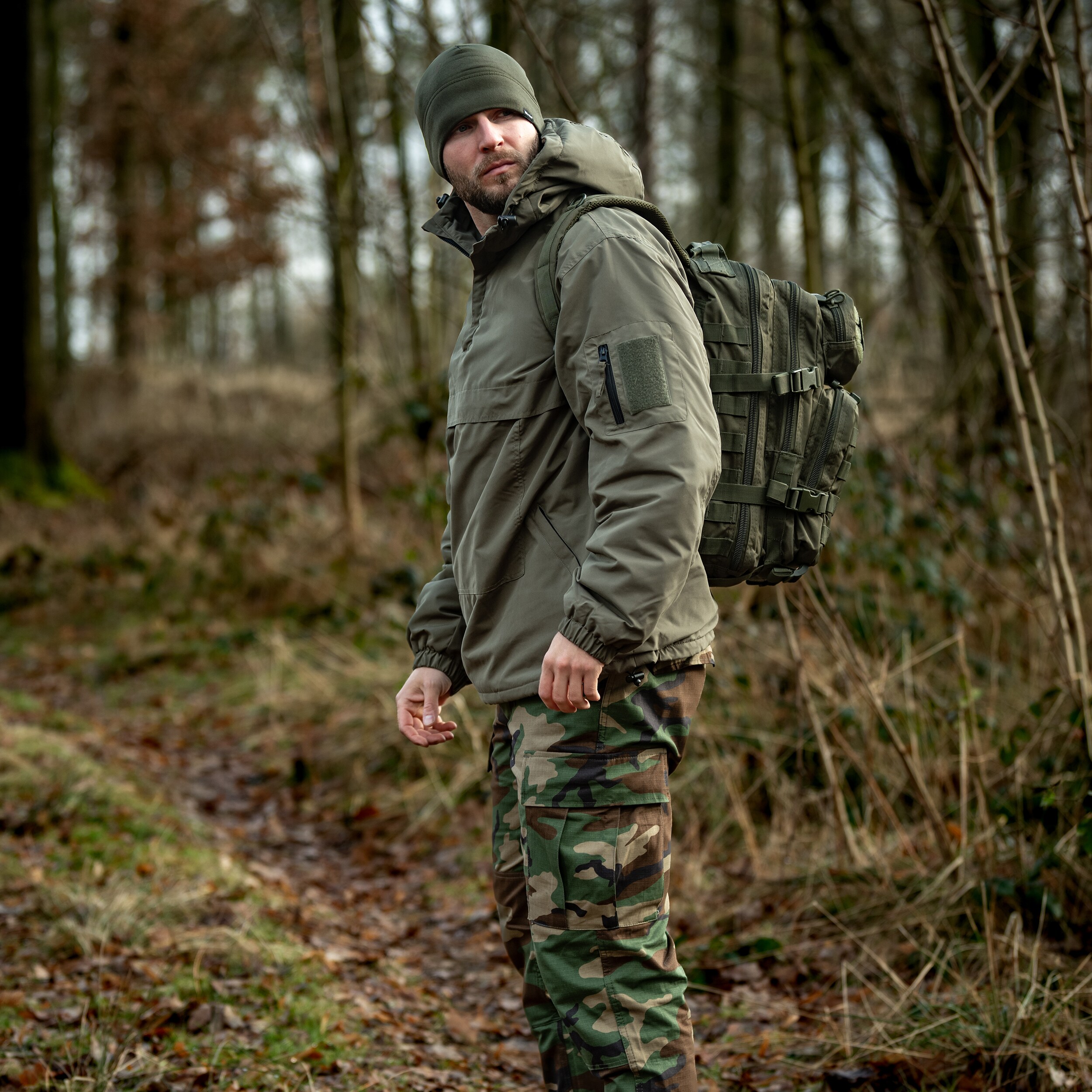 Mil-Tec Winter Combat Anorak kabát - Olive