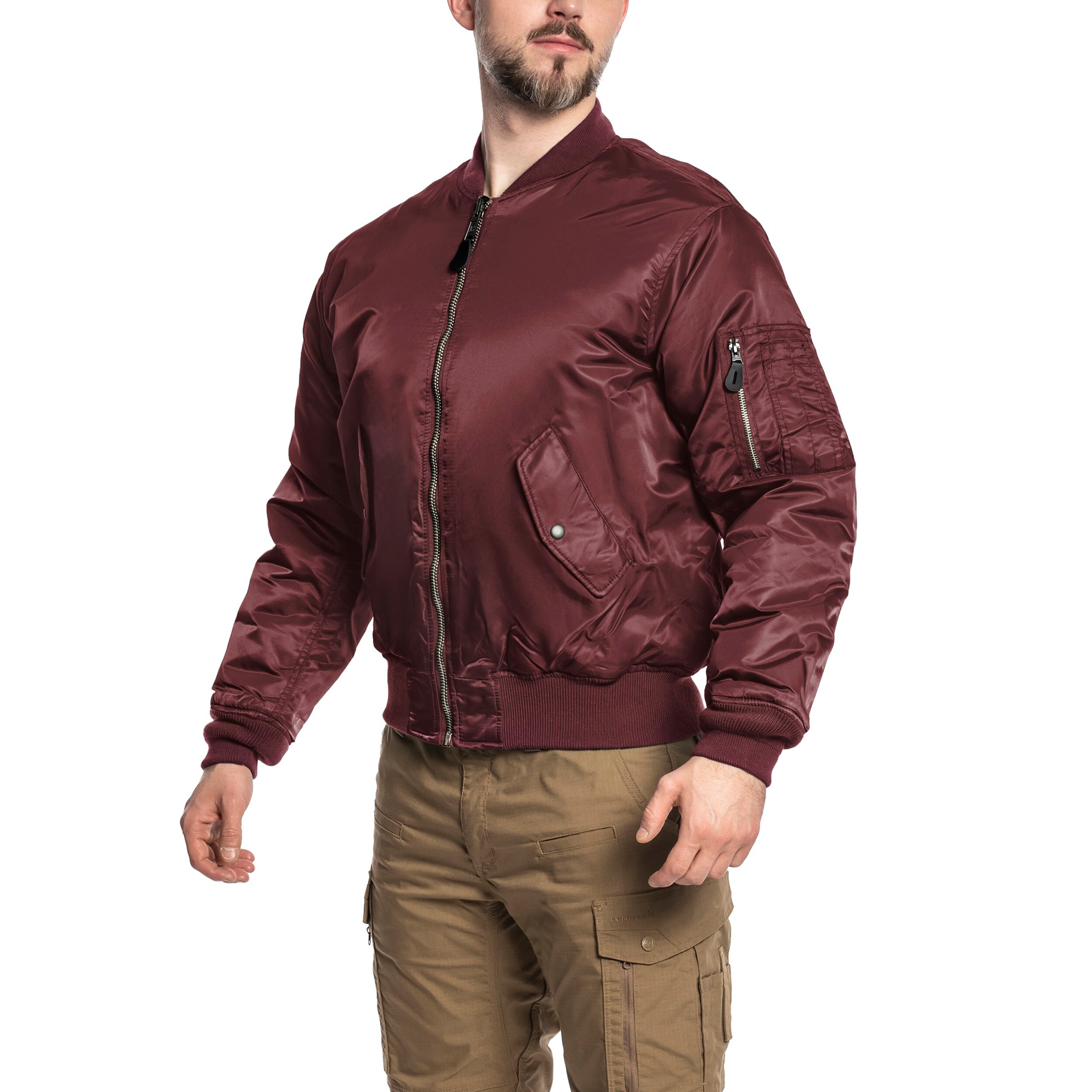 Brandit MA1 kabát - Burgundy