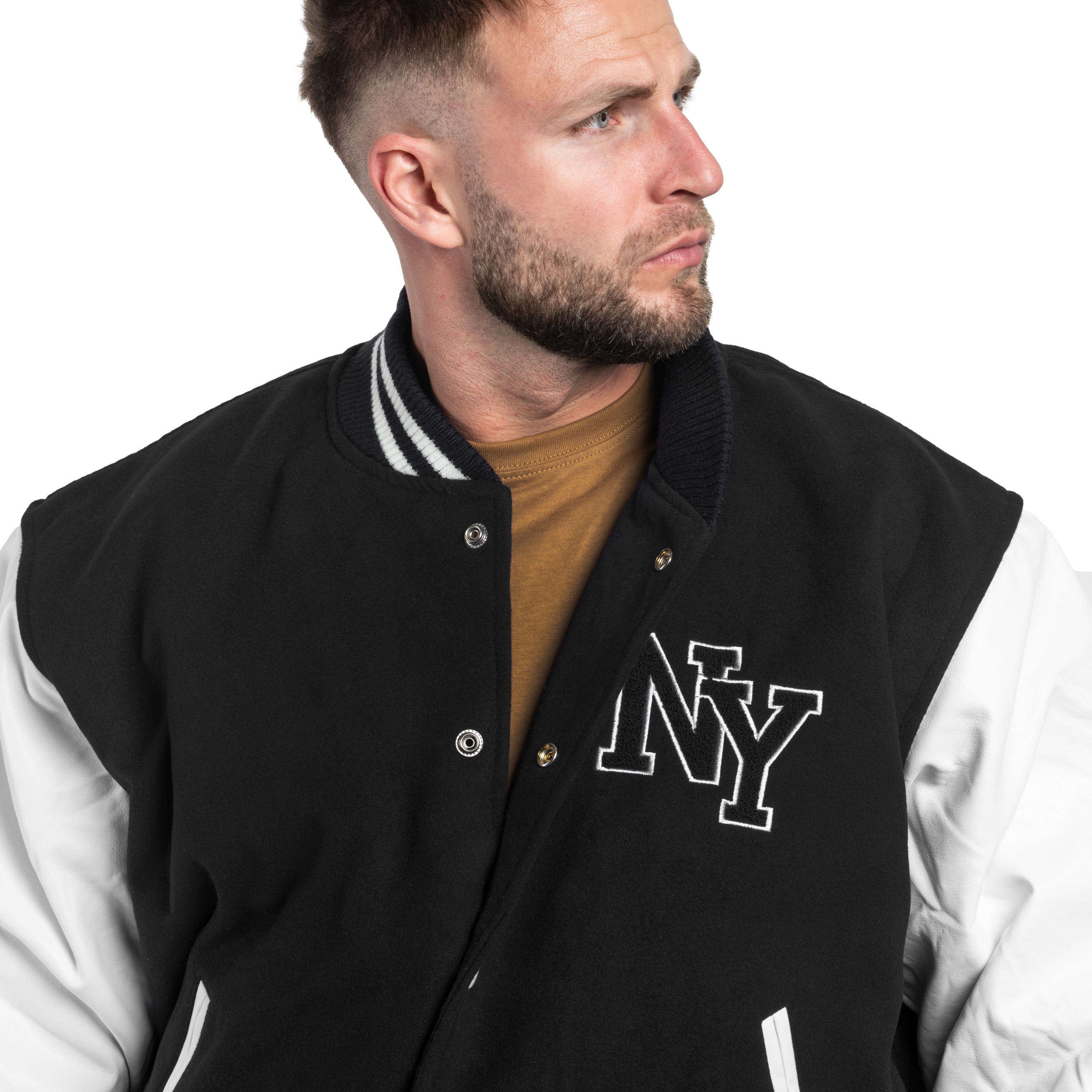 Mil-Tec NY Baseball kabát - Black/White