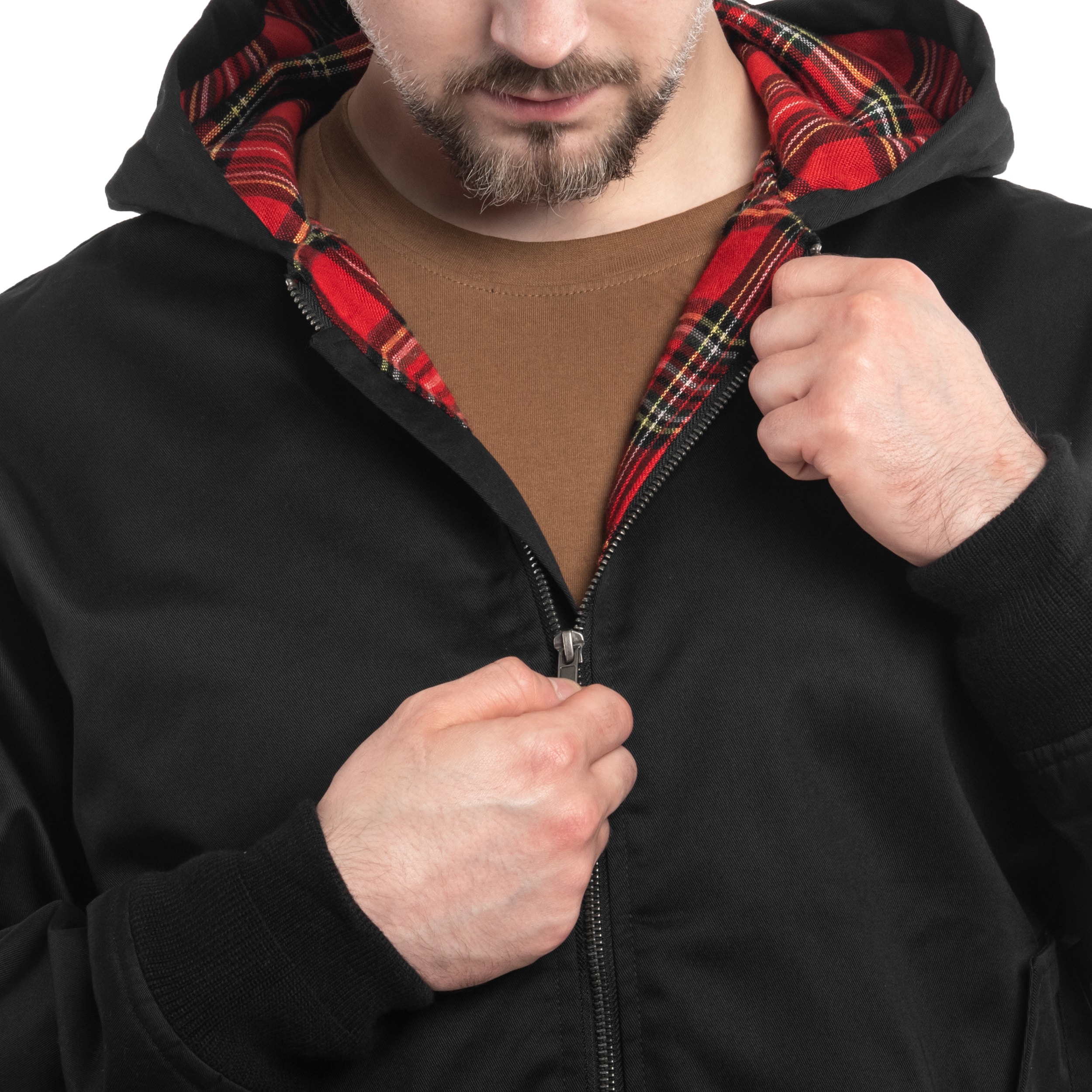 Brandit Lord Canterbury Hooded kabát - Black