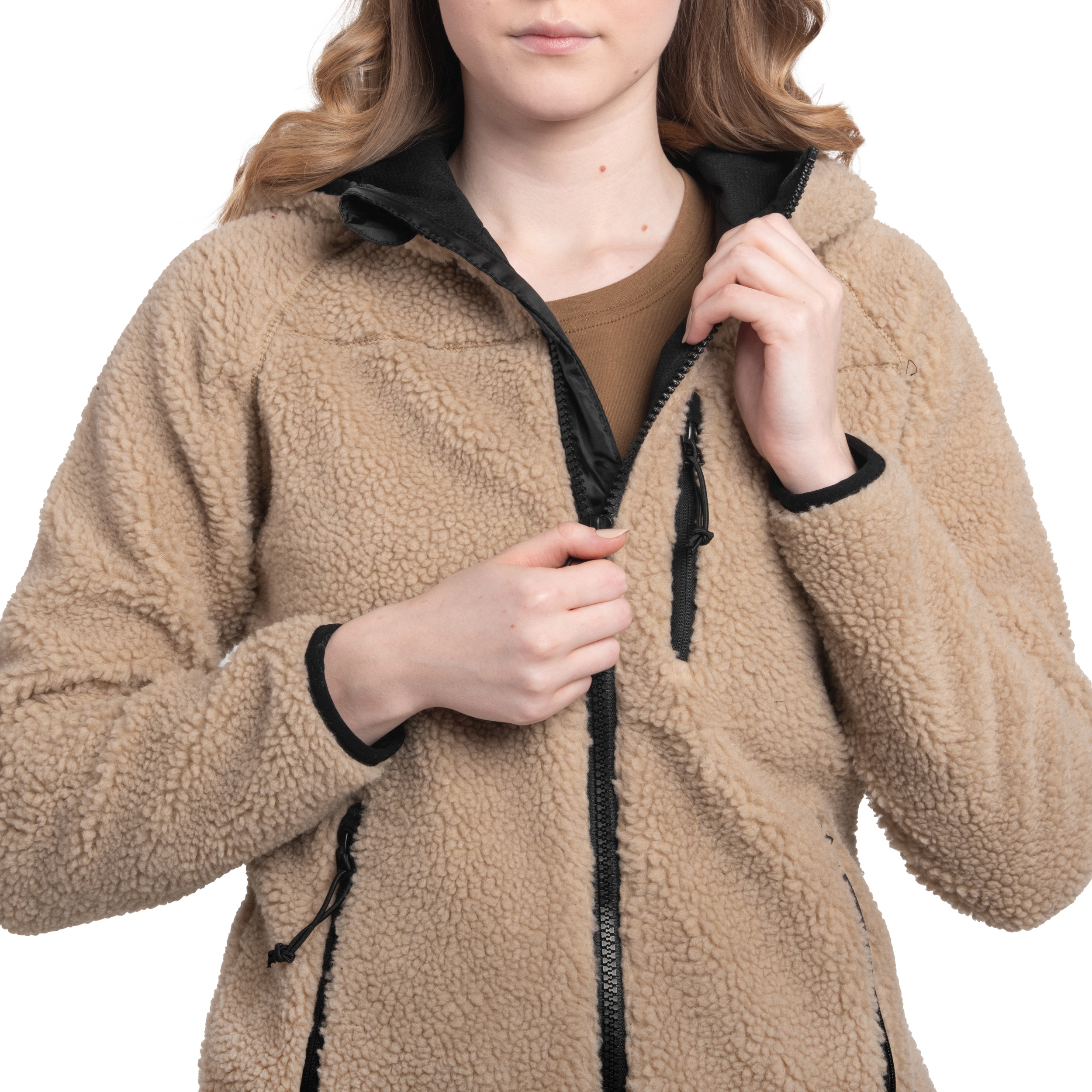 Brandit Teddyfleece Jacket női kabát - Coyote