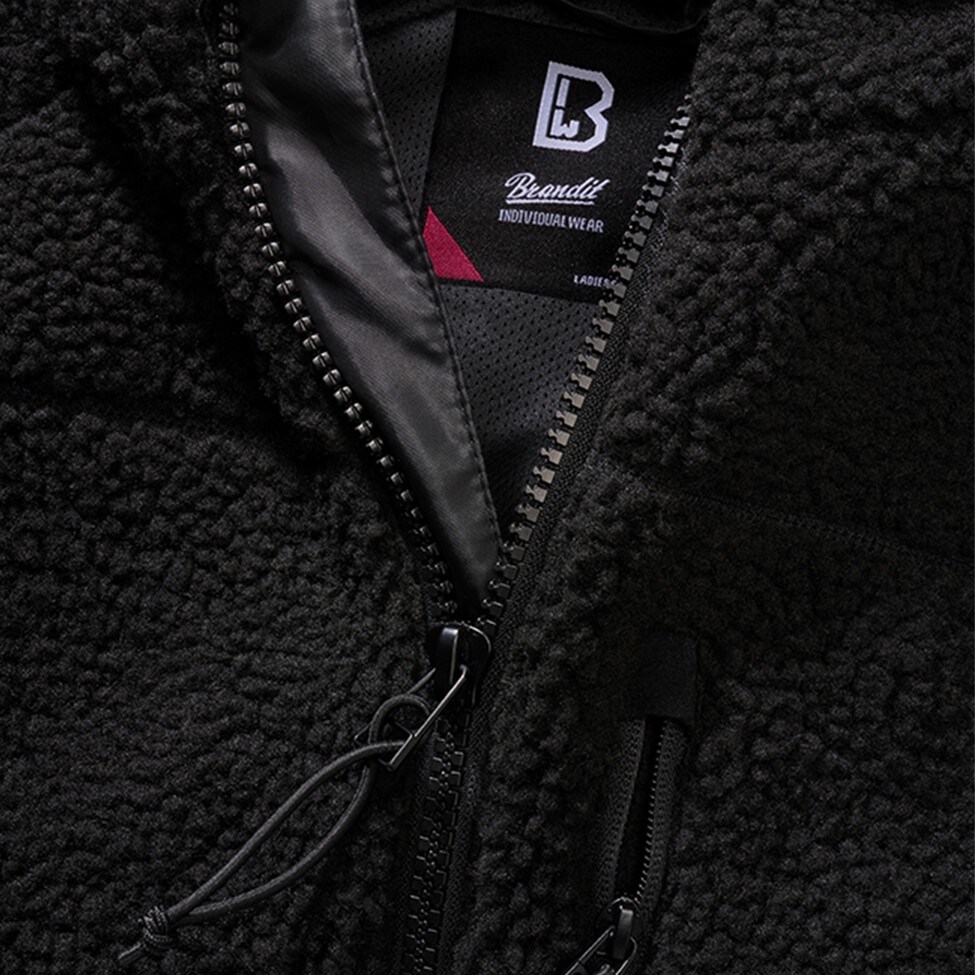Brandit Teddyfleece Jacket női kabát - Black