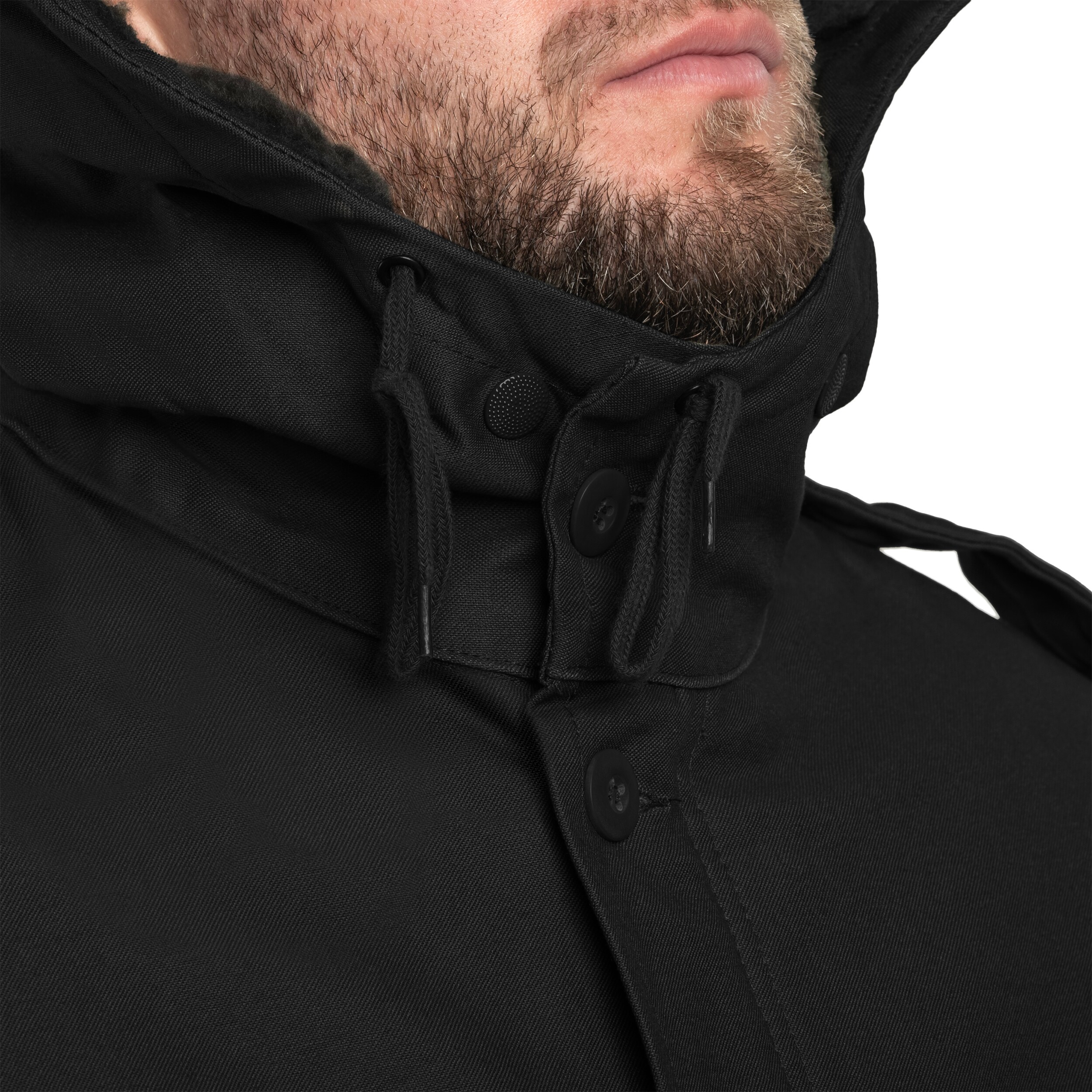 Brandit BW Parka Flag kabát - Black