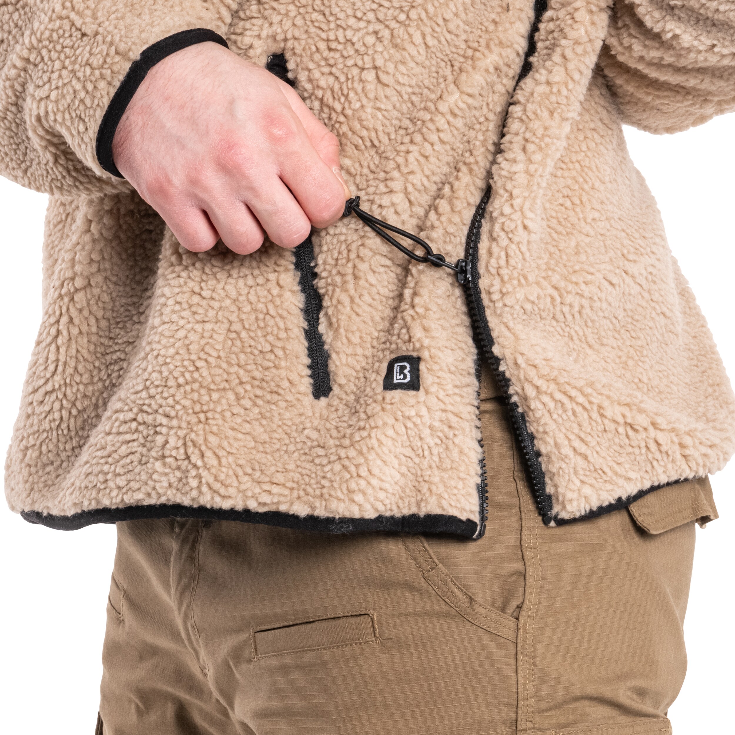 Brandit Teddyfleece Worker Pullover polár pulóver - Coyote