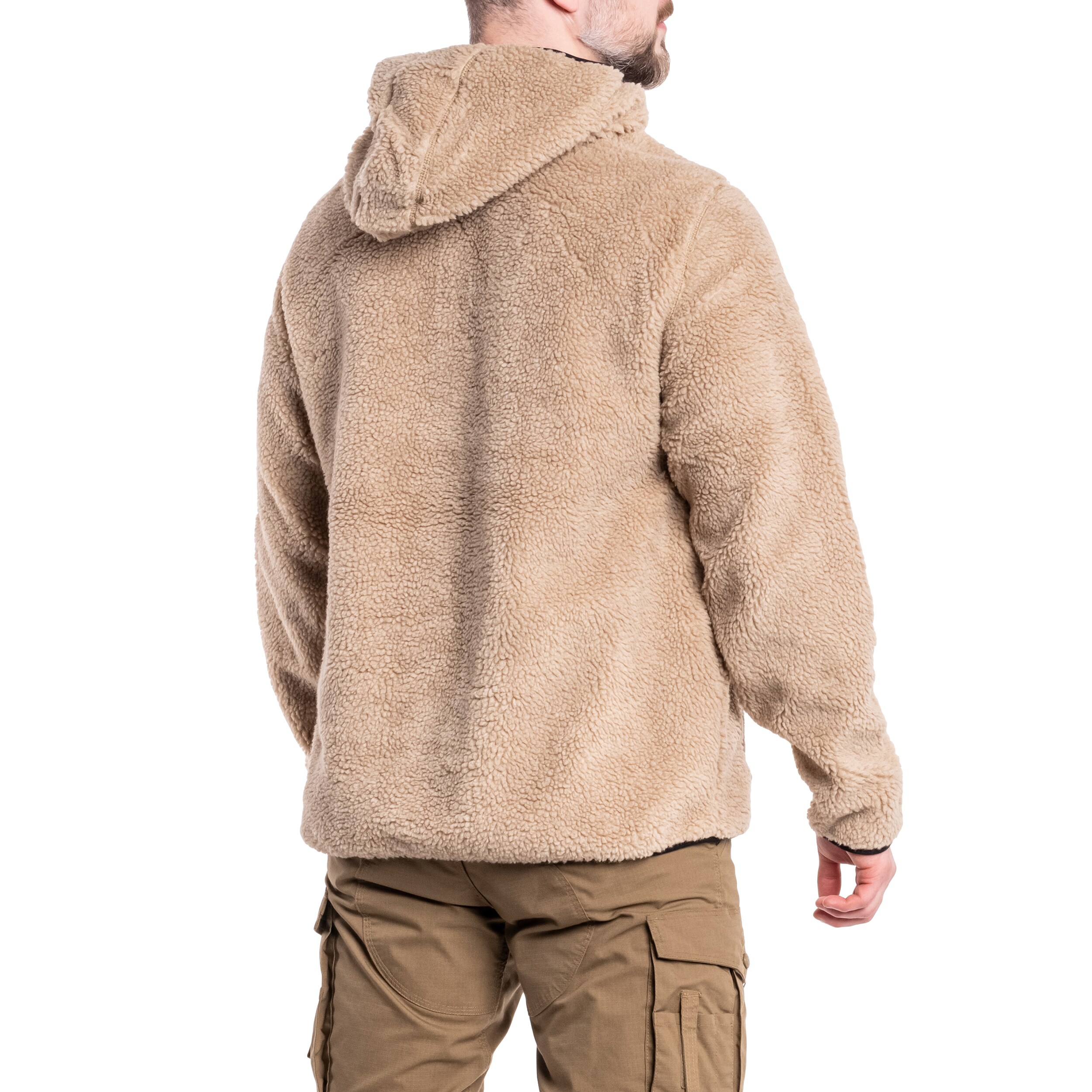 Brandit Teddyfleece Worker Pullover polár pulóver - Coyote