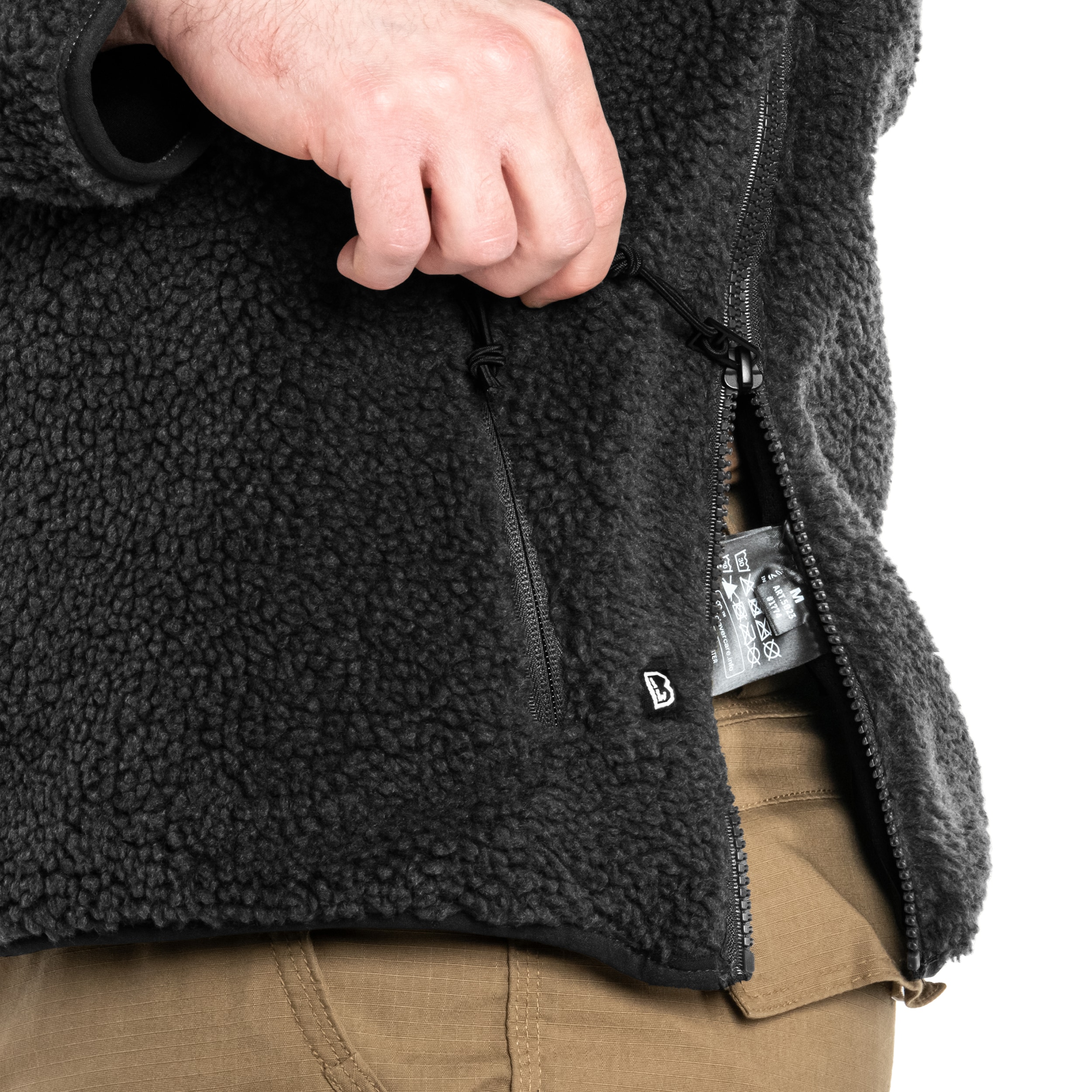 Brandit Teddyfleece Worker Pullover polár pulóver - Black