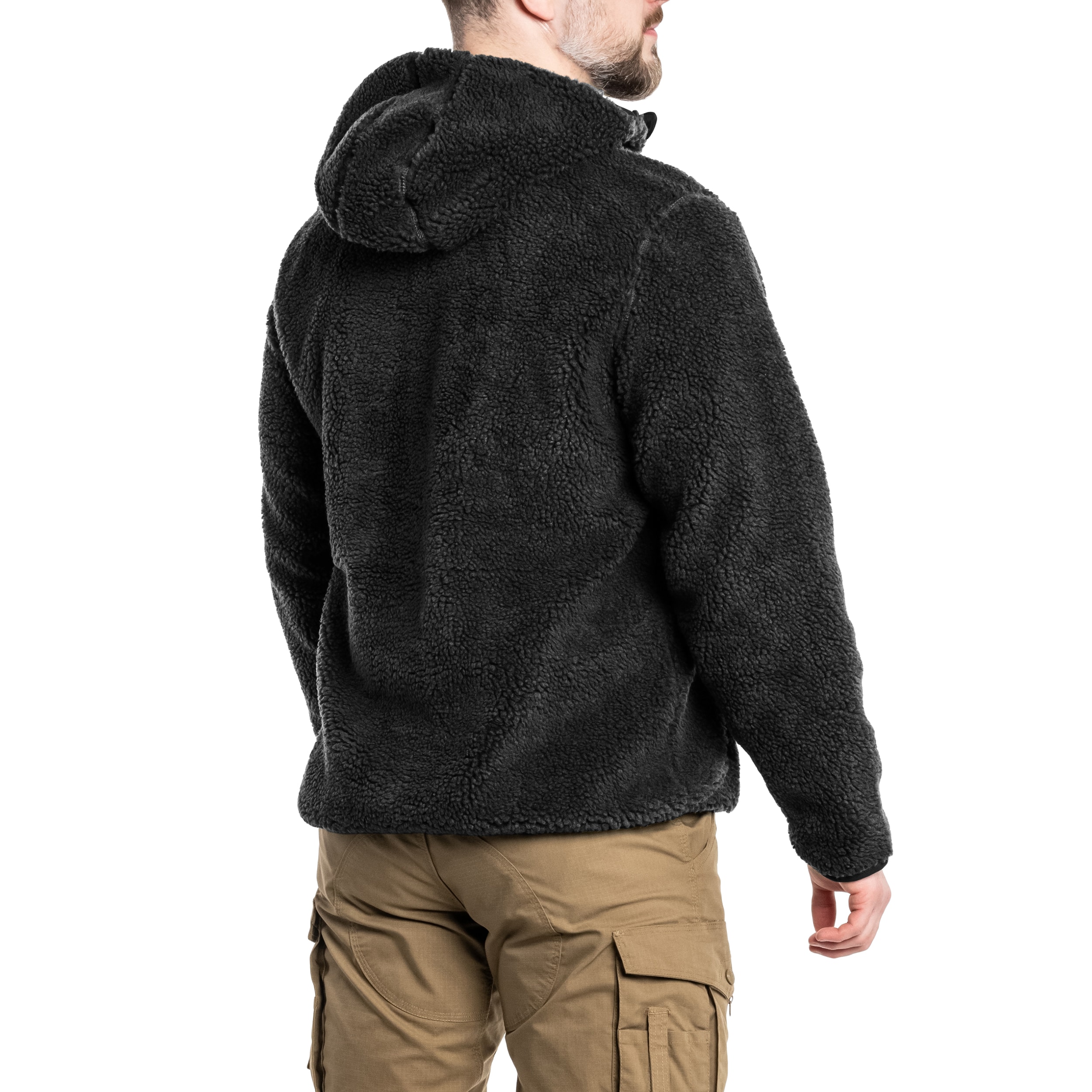 Brandit Teddyfleece Worker Pullover polár pulóver - Black