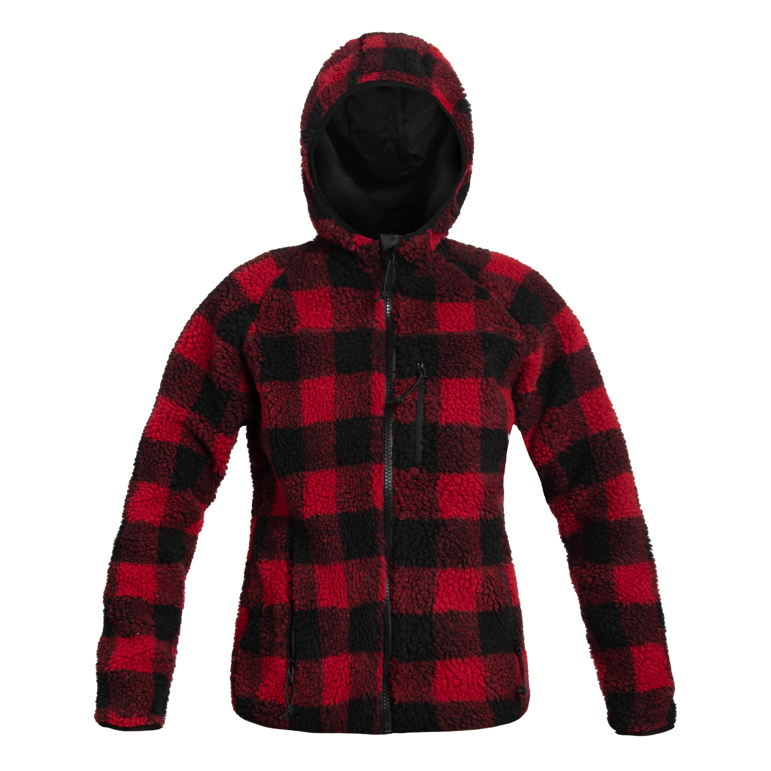 Brandit Teddyfleece Jacket női kabát - Red/Black