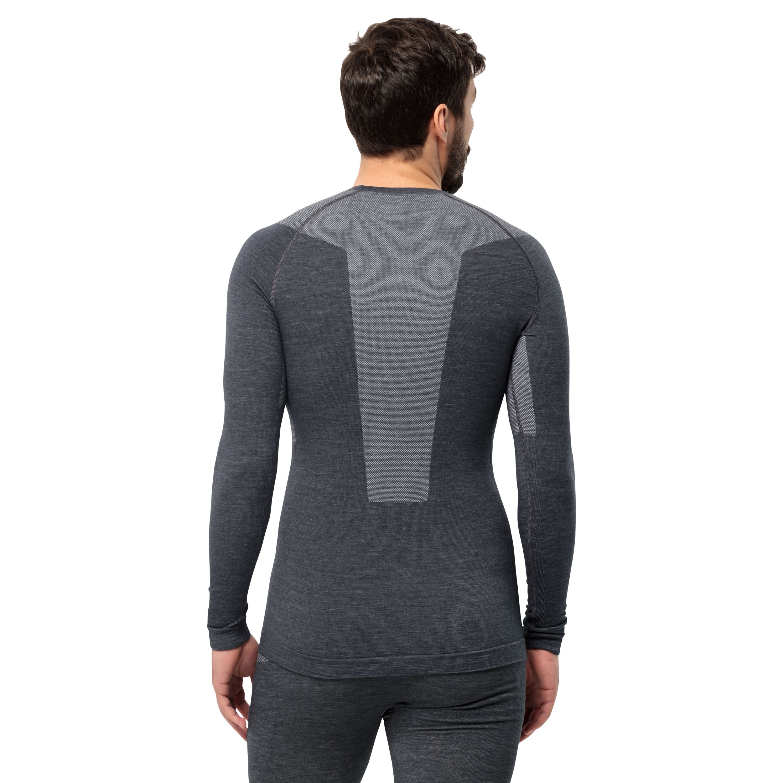 Jack Wolfskin Seamless Wool thermoaktív póló - Phantom