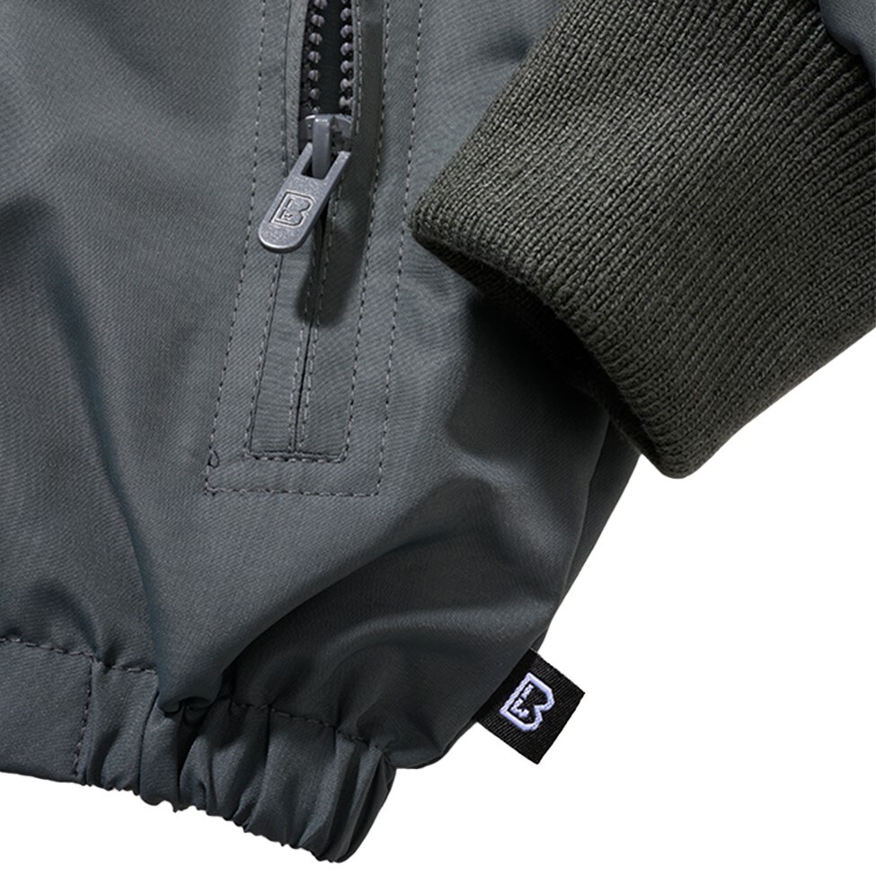 Brandit Windbreaker Frontzip gyermek kabát - Anthracite