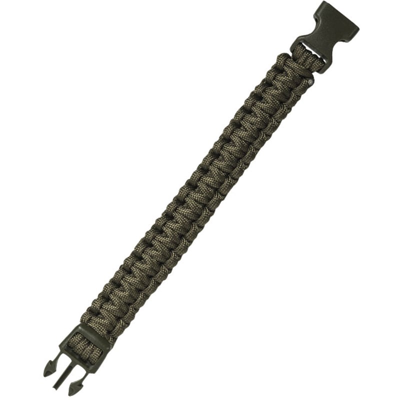 Mil-Tec Paracord karkötő csattal 22 mm - Olive
