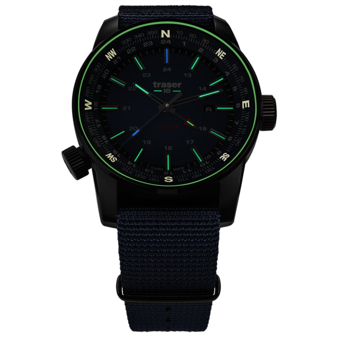 Traser P68 Pathfinder GMT TS óra - Blue