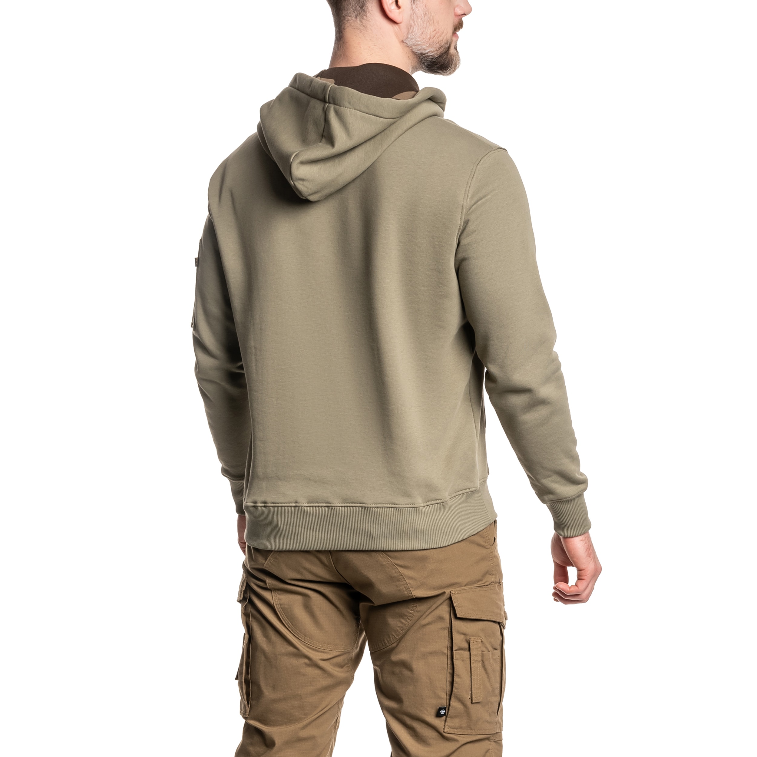 Alpha Industries Camo TPU Hoody pulóver - Olive