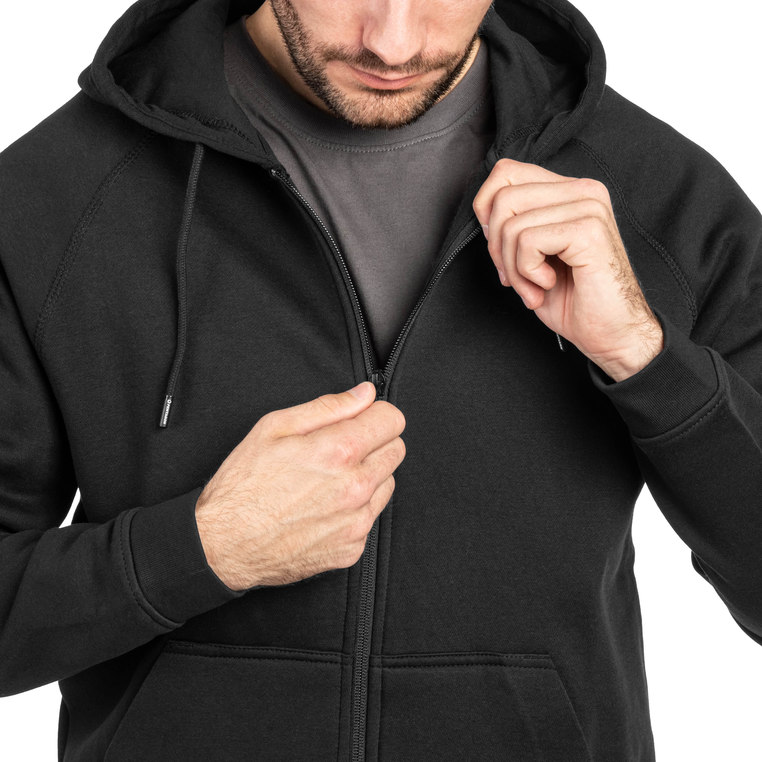 Pentagon Phaeton Zip pulóver- Black