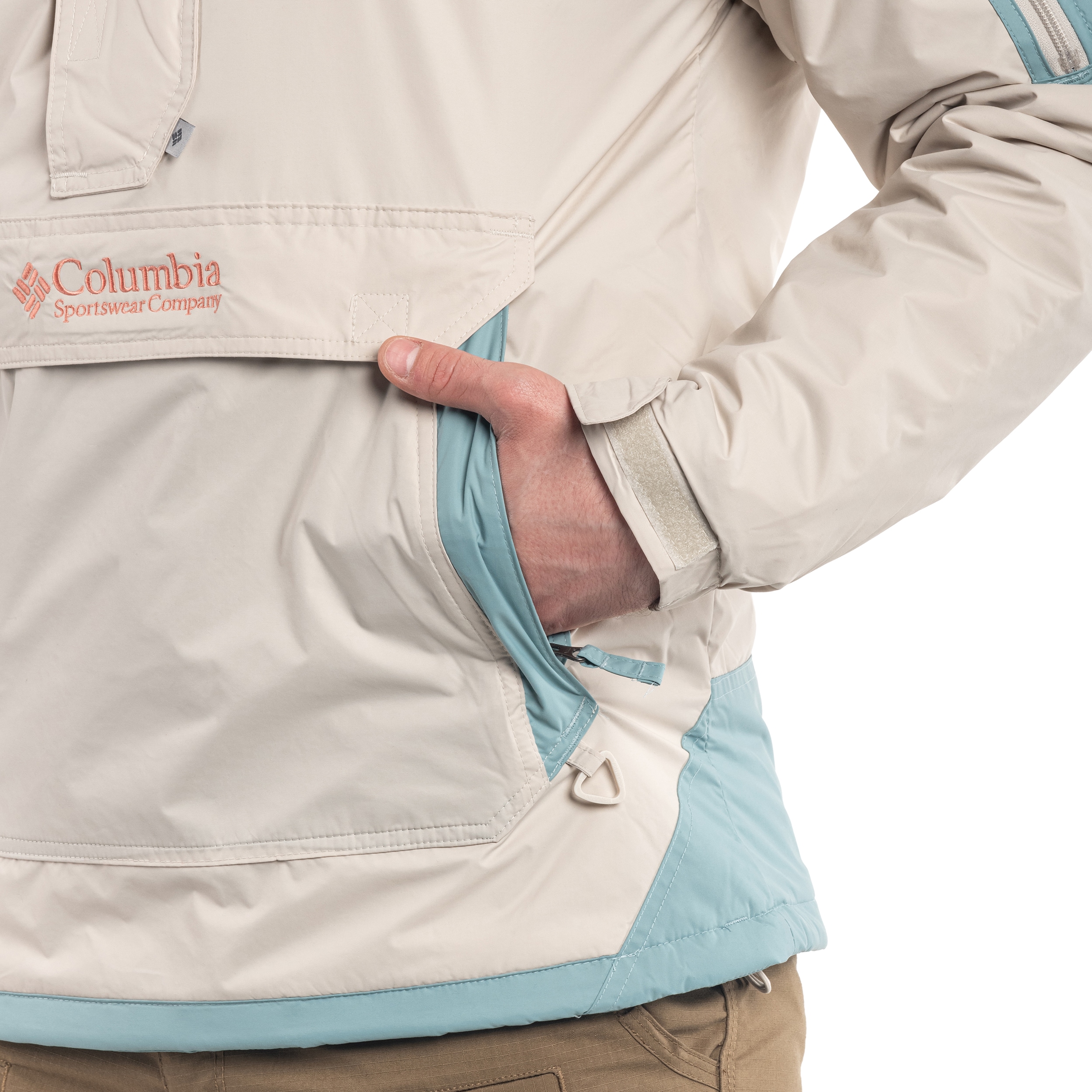 Columbia Challenger Pullover Anorak kabát - Dark Stone/Stone Blue