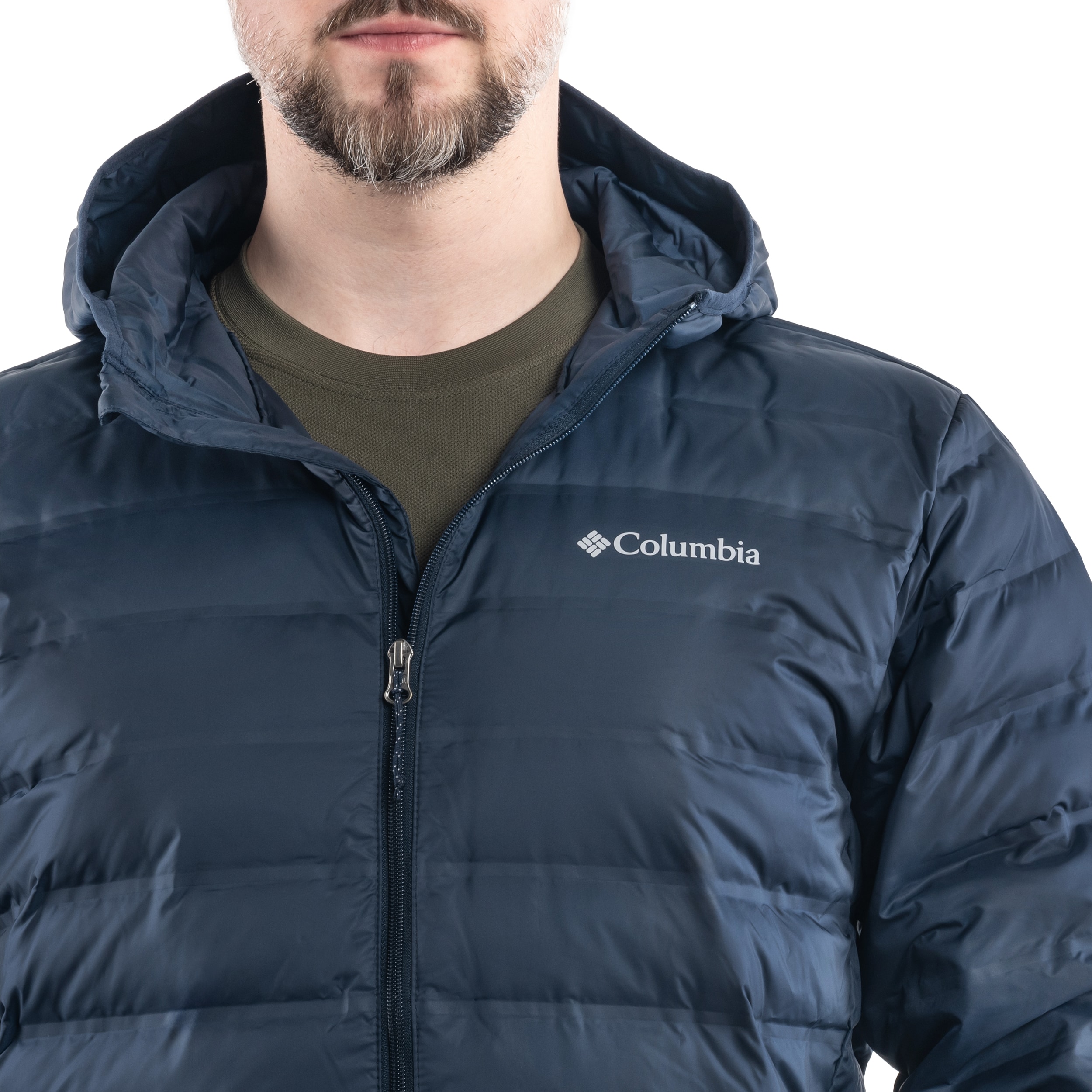 Columbia Lake 22 Down Hooded Jacket kabát - Collegiate Navy